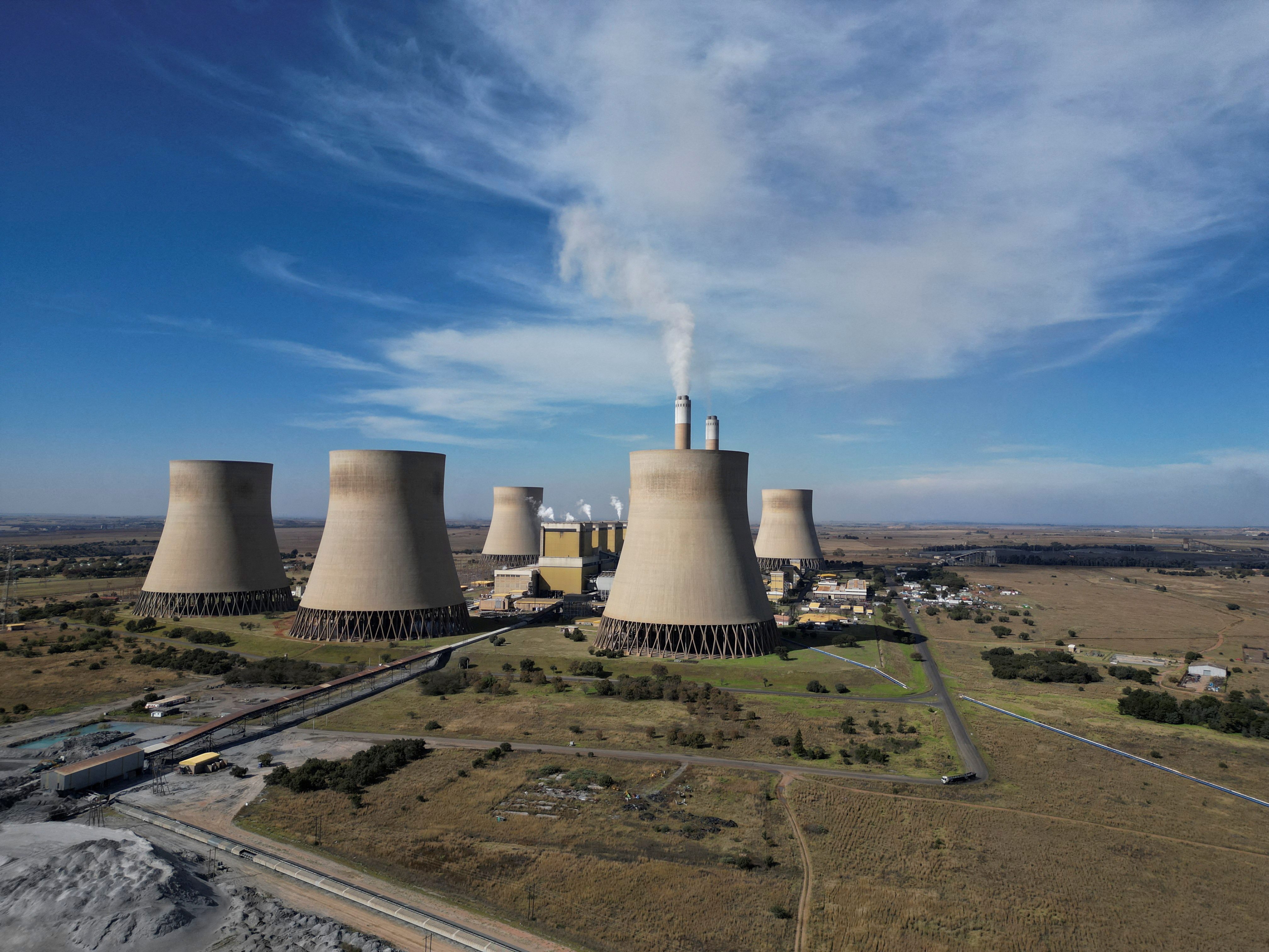 An aerial view of Kriel Power Station