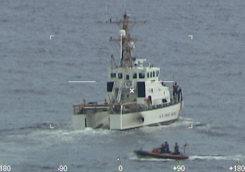 Coast Guard Cutter Ibis' crew search for 39 people off Fort Pierce Inlet
