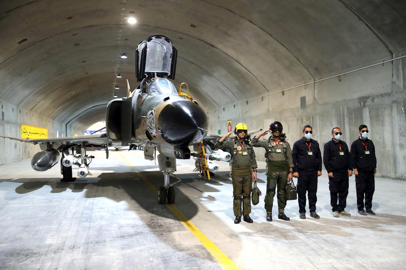 Iran unveils underground air force base