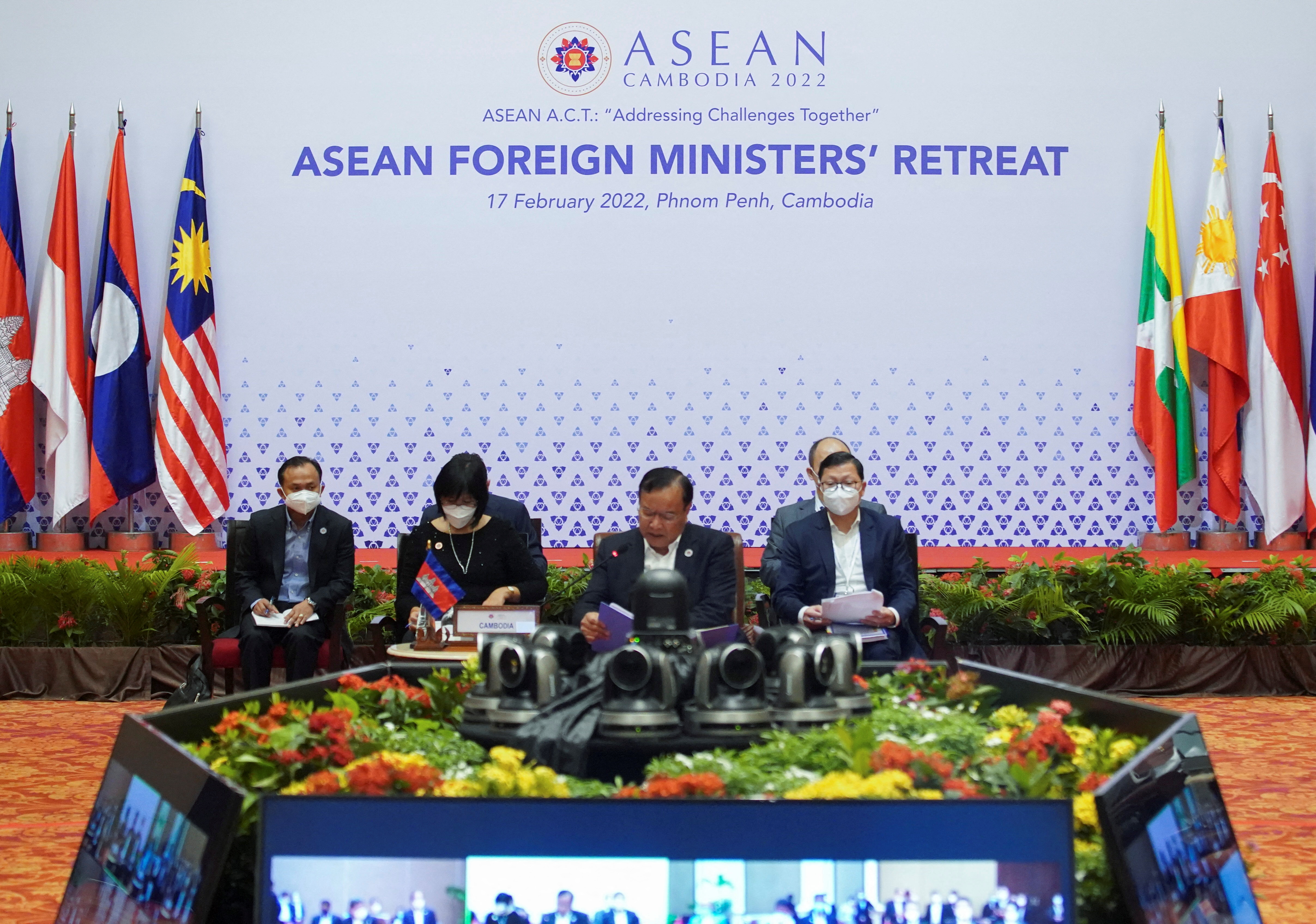 ASEAN foreign ministers meet in Cambodia, Myanmar crisis in focus