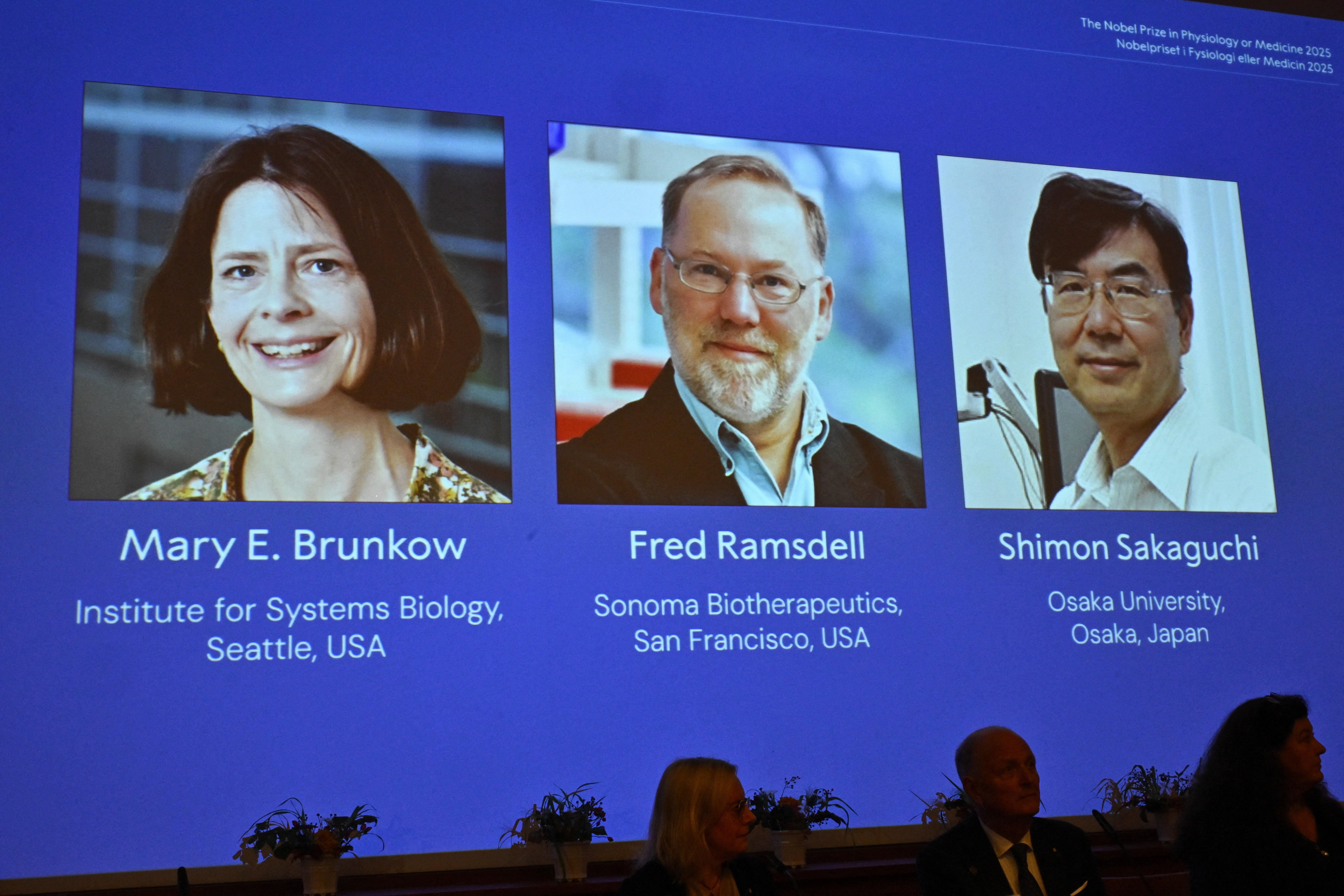 Brunkow, Ramsdell and Sakaguchi win 2025 Nobel medicine prize | Reuters
