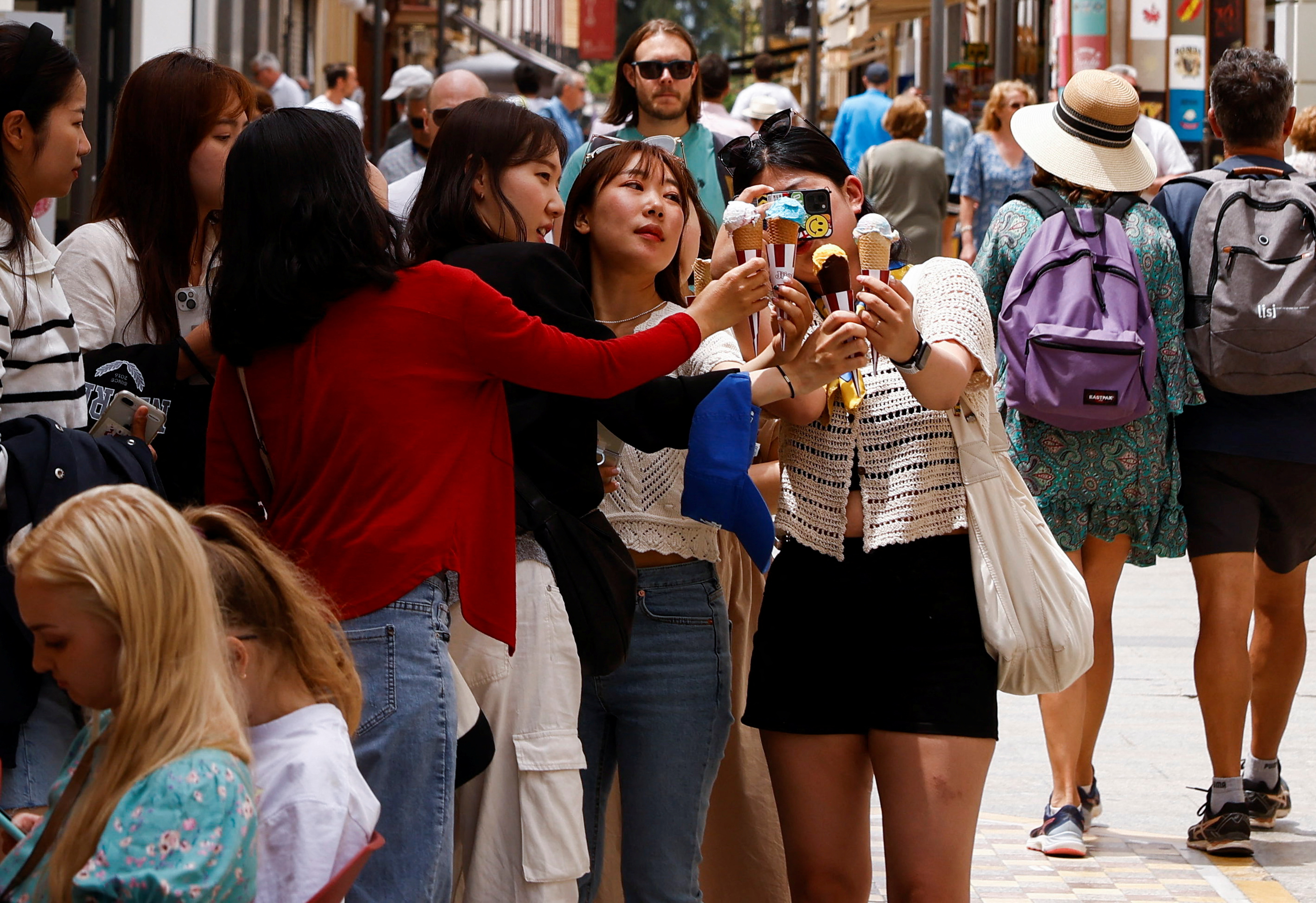 Spain visit by many tourists every