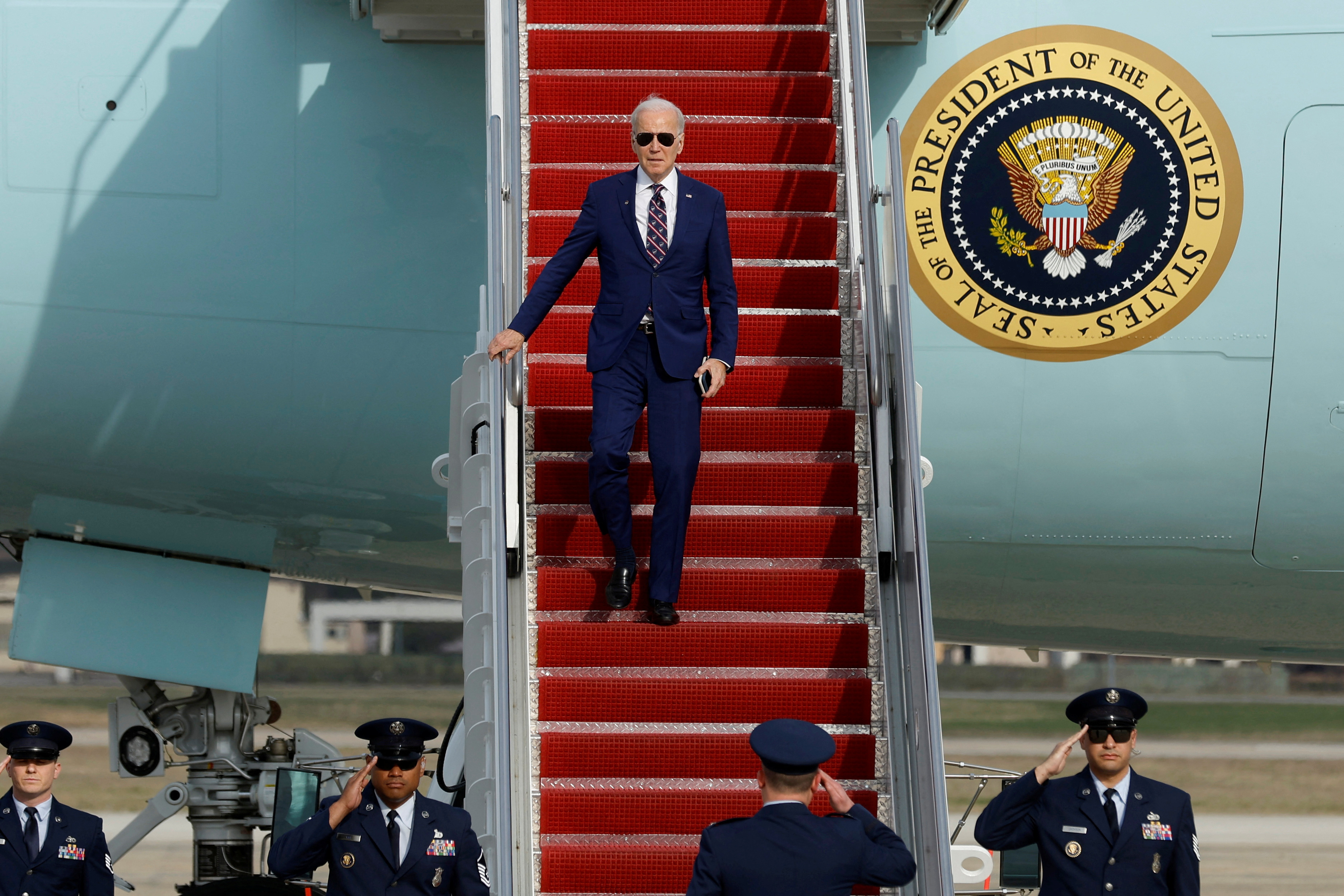 U.S. President Joe Biden travels to North Carolina