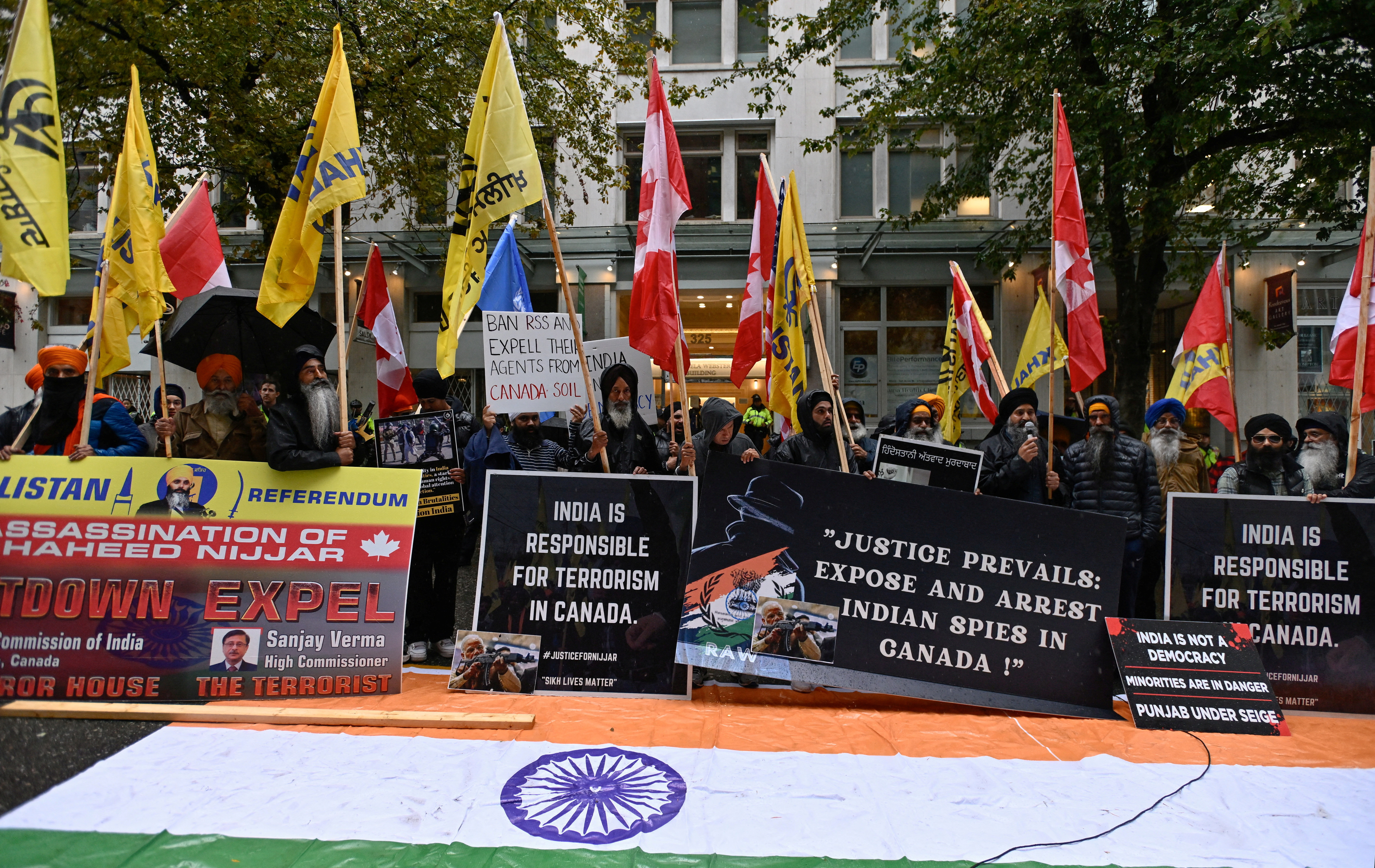 Protest outside India’s consulate in Toronto