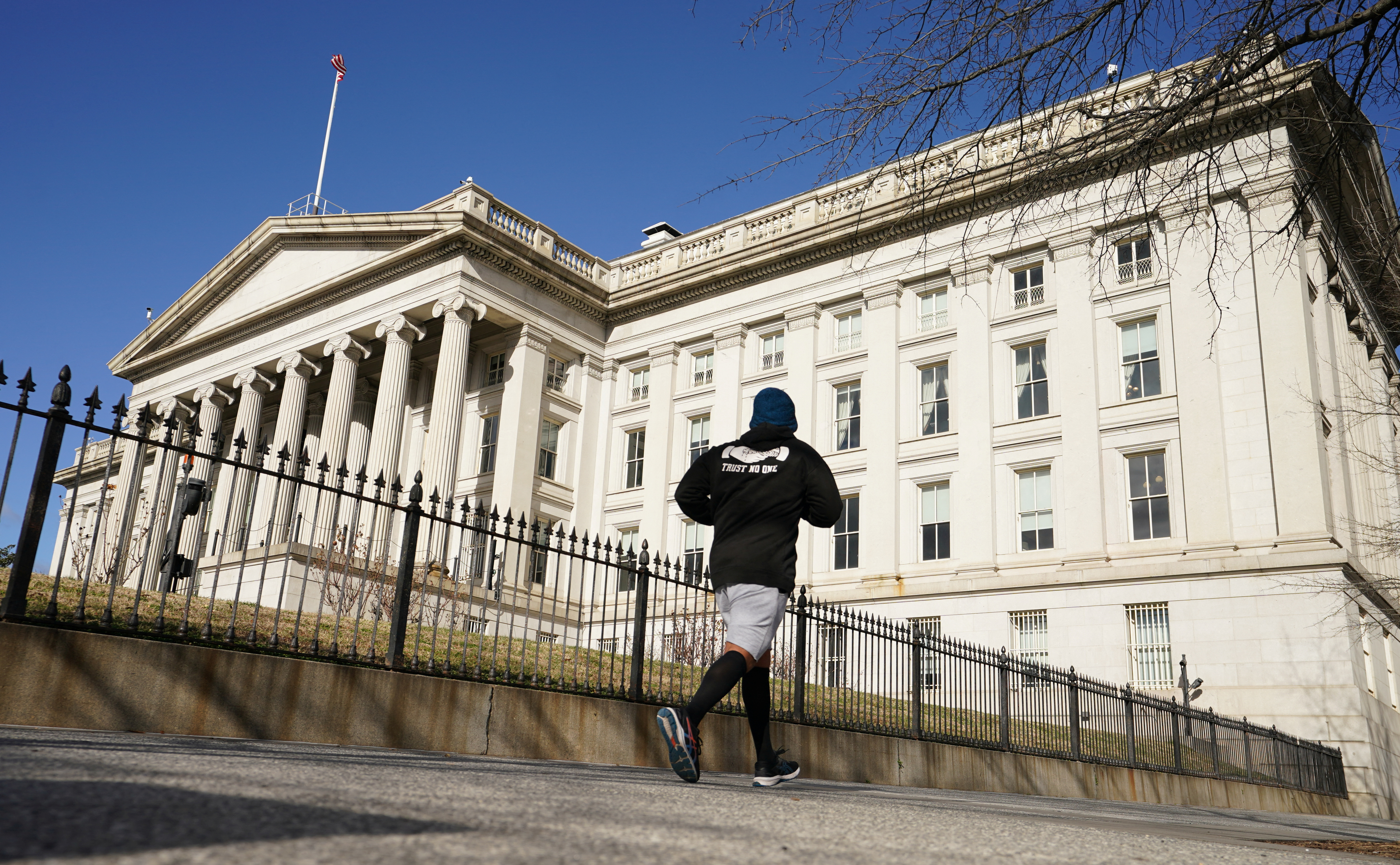 The U.S Treasury building in Washington.