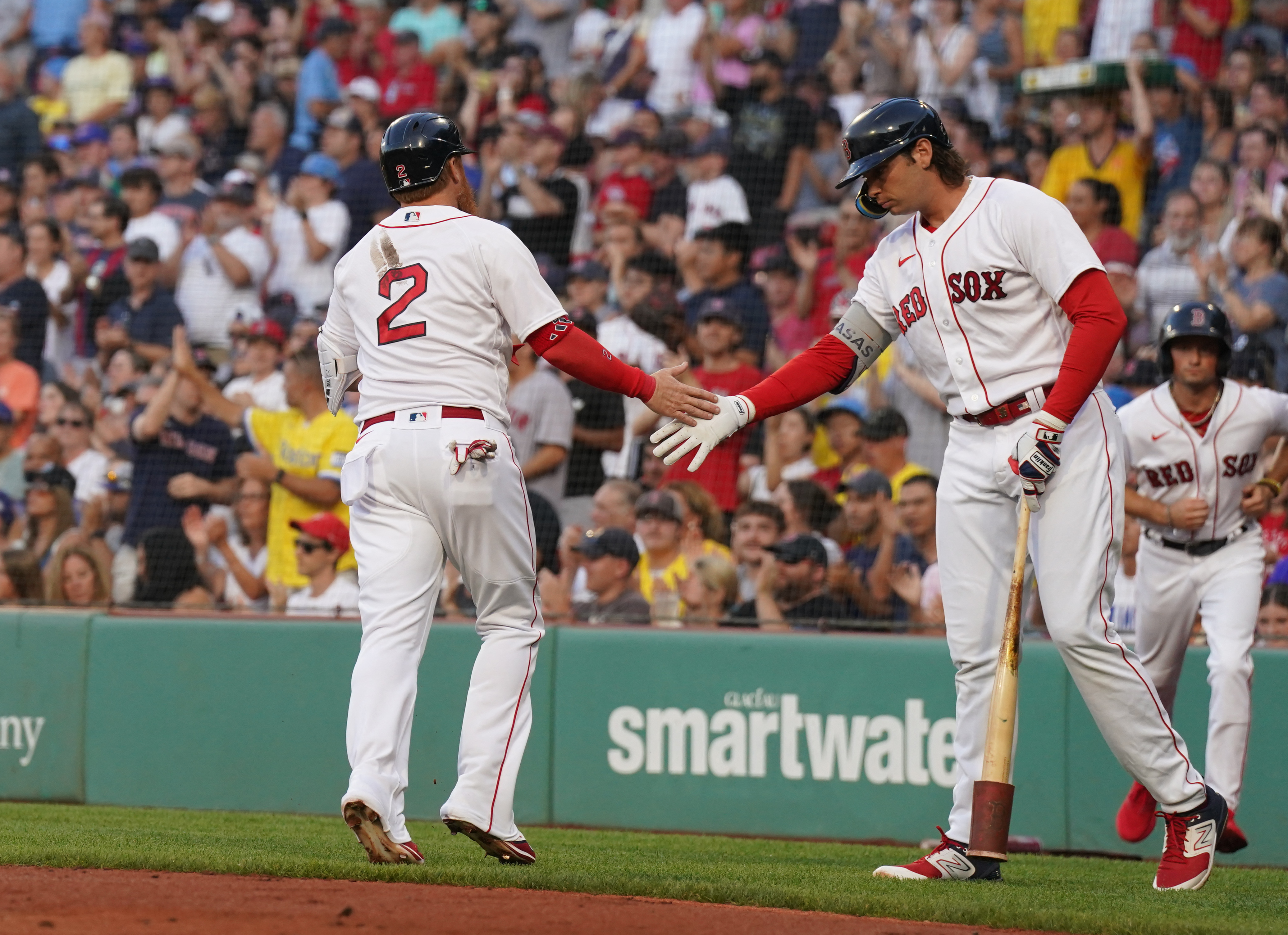 Devers and Duvall lead the Red Sox offense in a 6-1 win over the Mets
