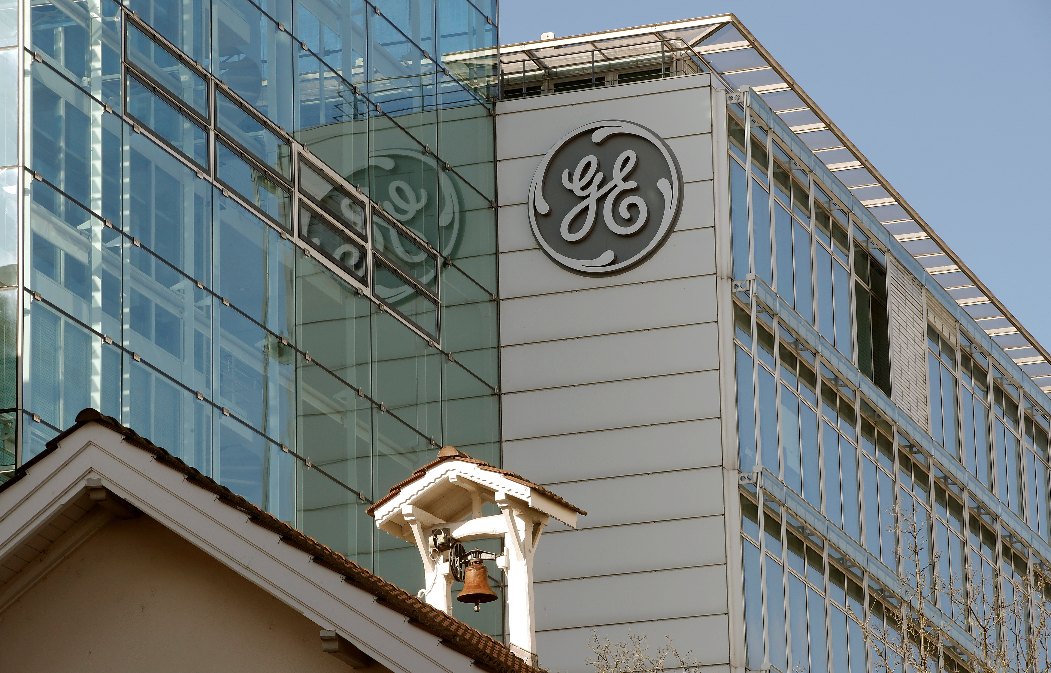 Logo of General Electric is seen in Baden