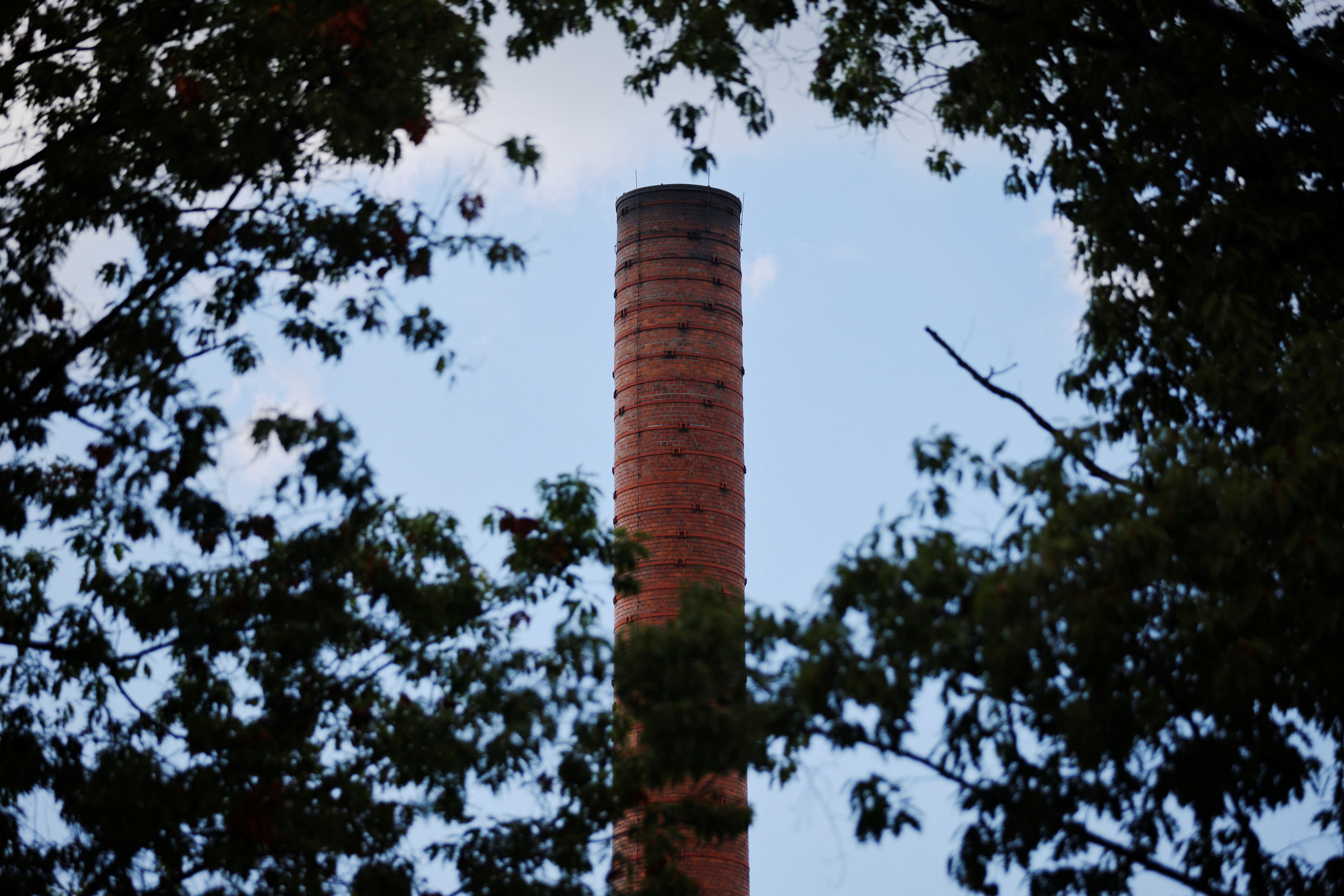 A chimney stack