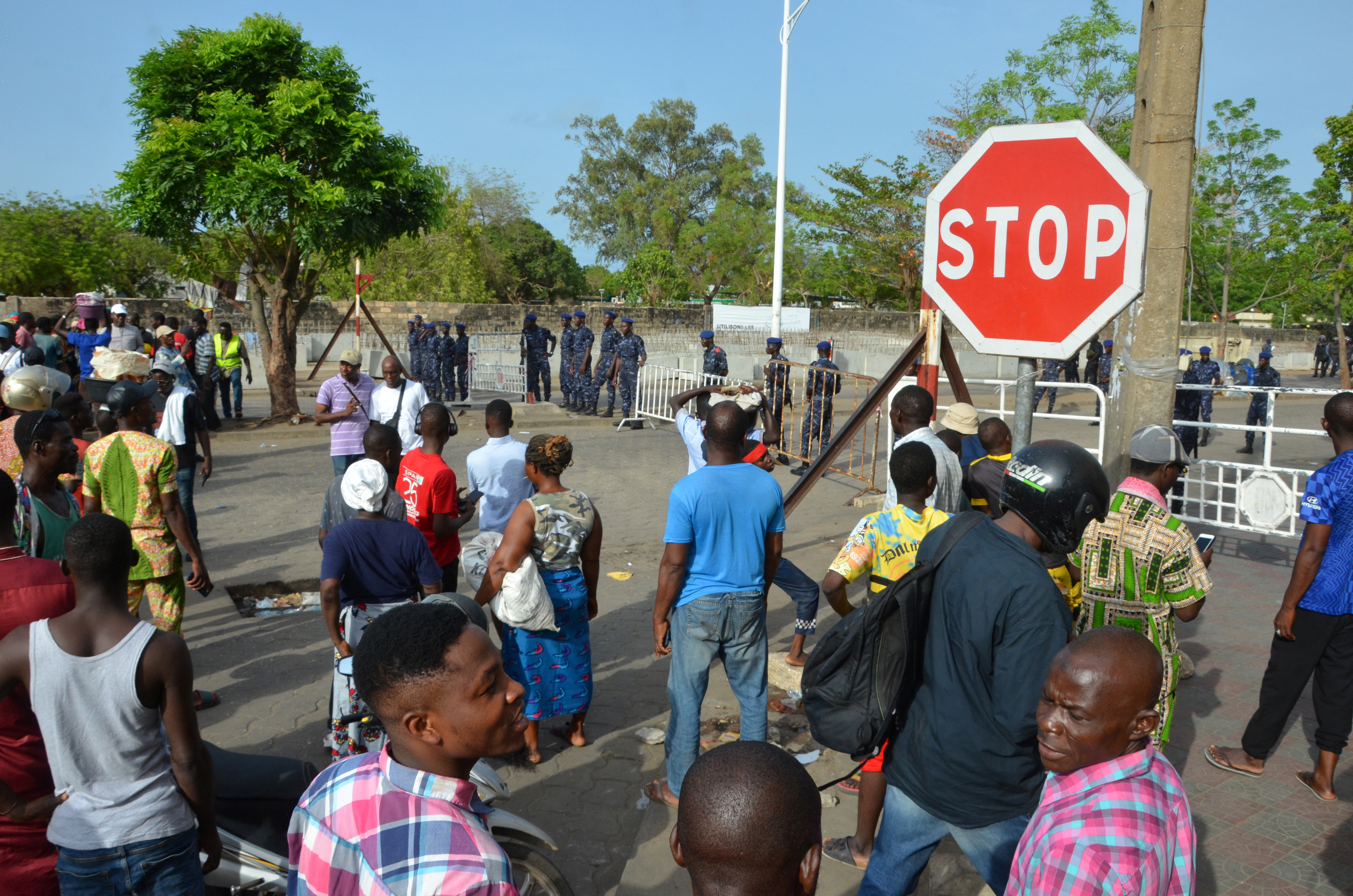 Beninese protest to demand better wages and working conditions in Cotonou