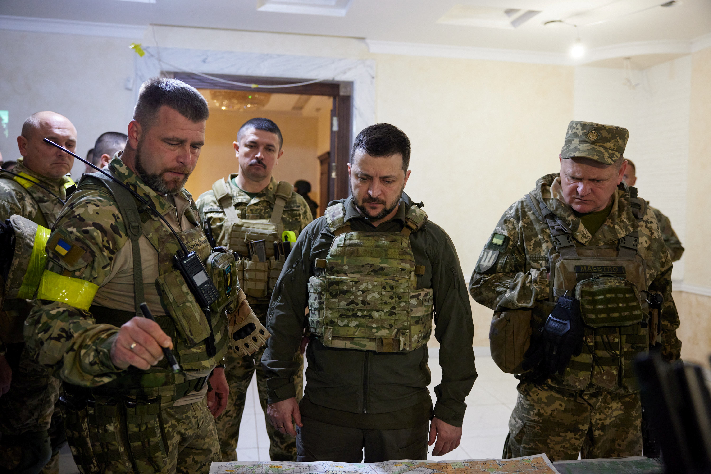 Ukraine's Zelenskiy Visits Frontline In First Official Appearance ...