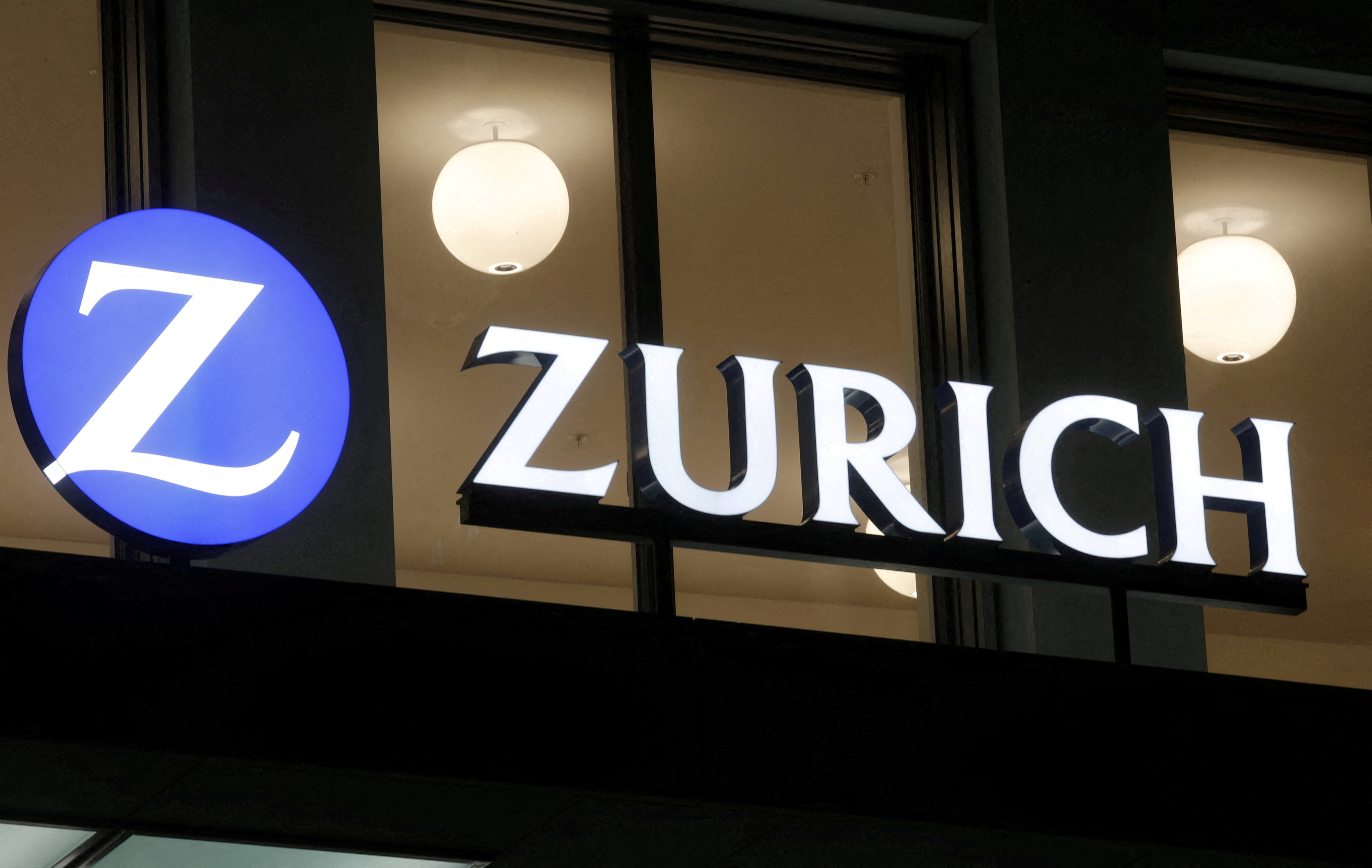 The logo of Zurich Insurance is seen in Zurich, Switzerland