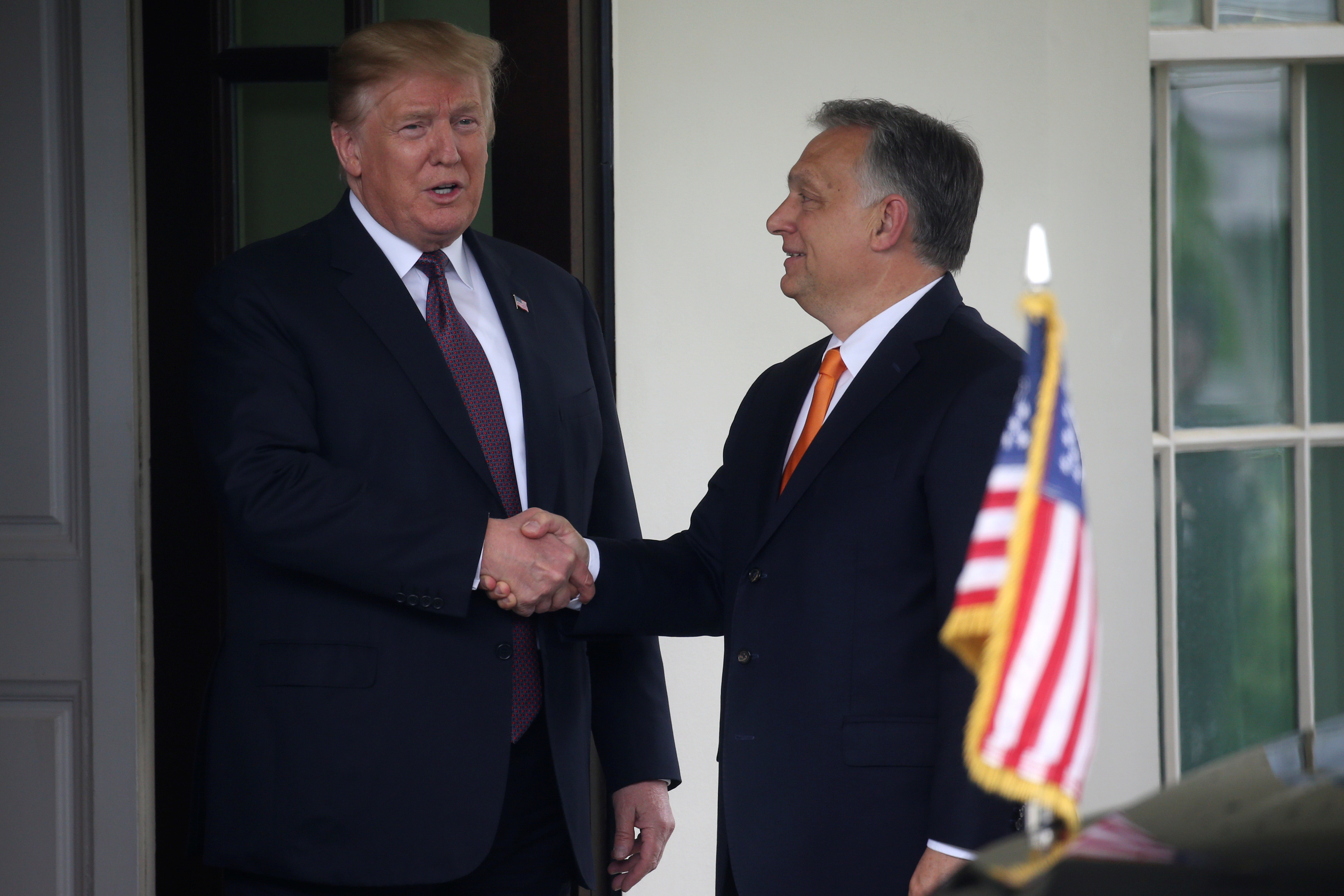 U.S. President Trump welcomes Hungary's Prime Minister Orban at the White House in Washington