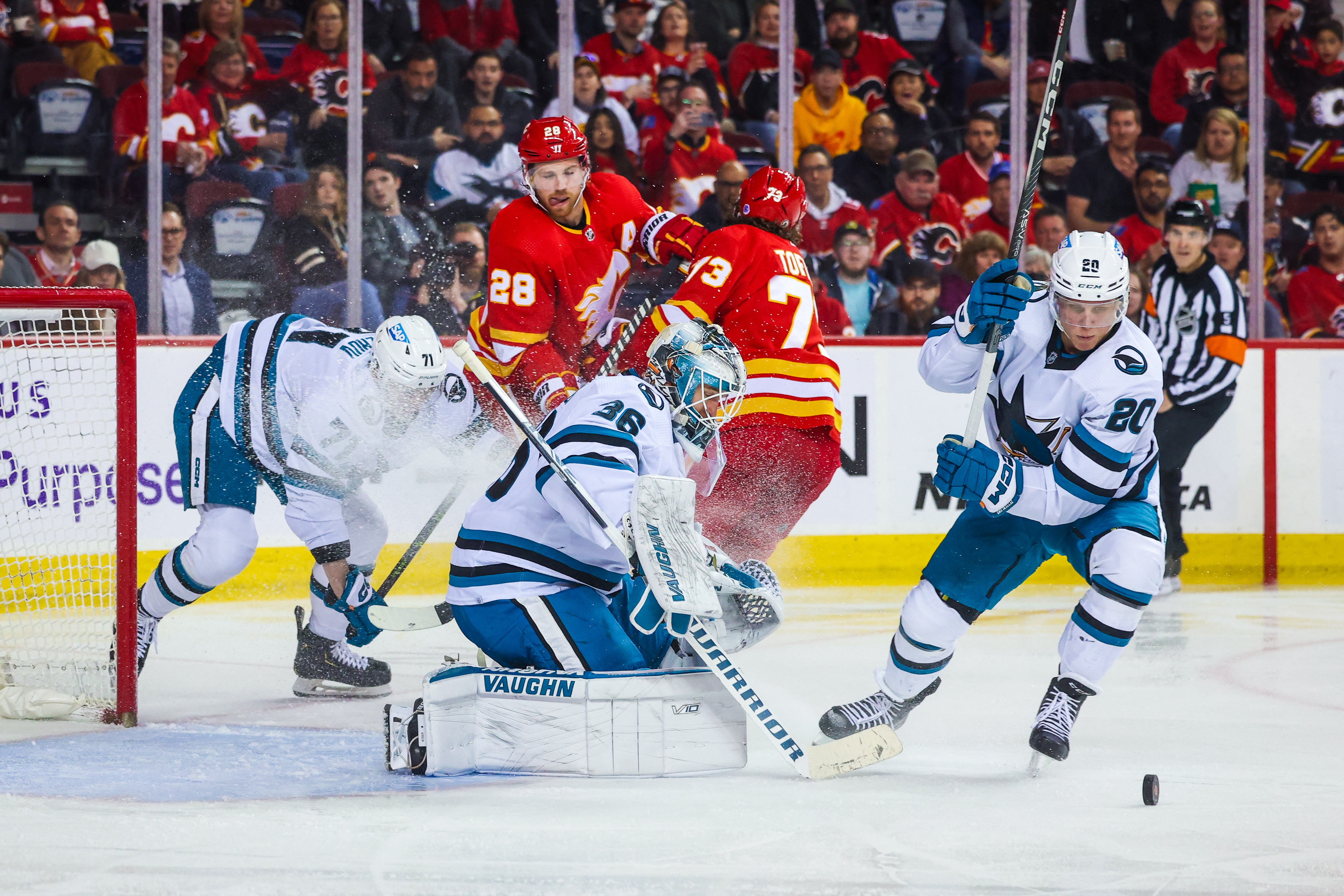 Zadorov has hat trick, Flames beat Sharks 3-1 in finale - ABC7 San