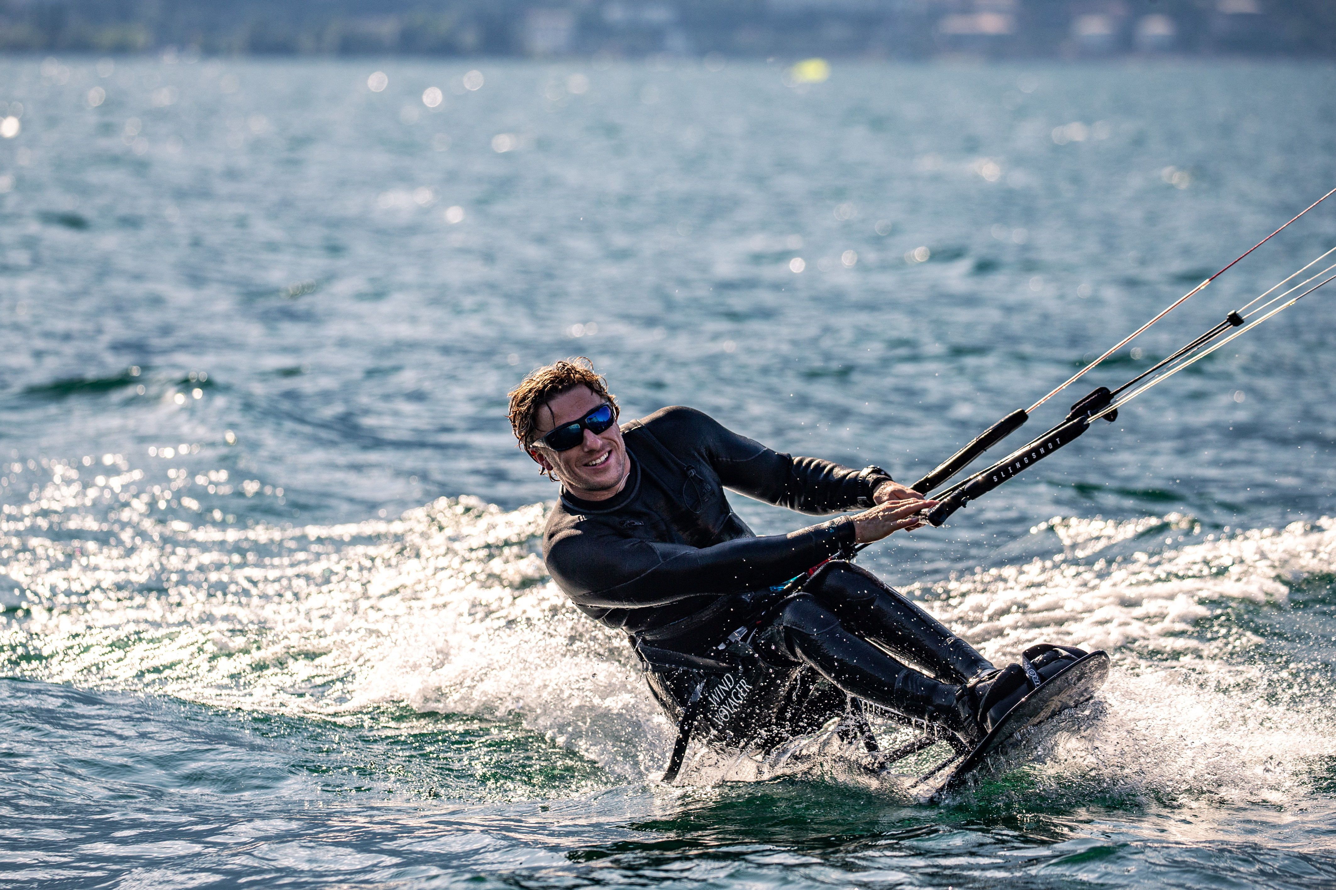 Willem Hooft attends World Sailing's first Para Kiteboarding Development Programme, on Lake Garda