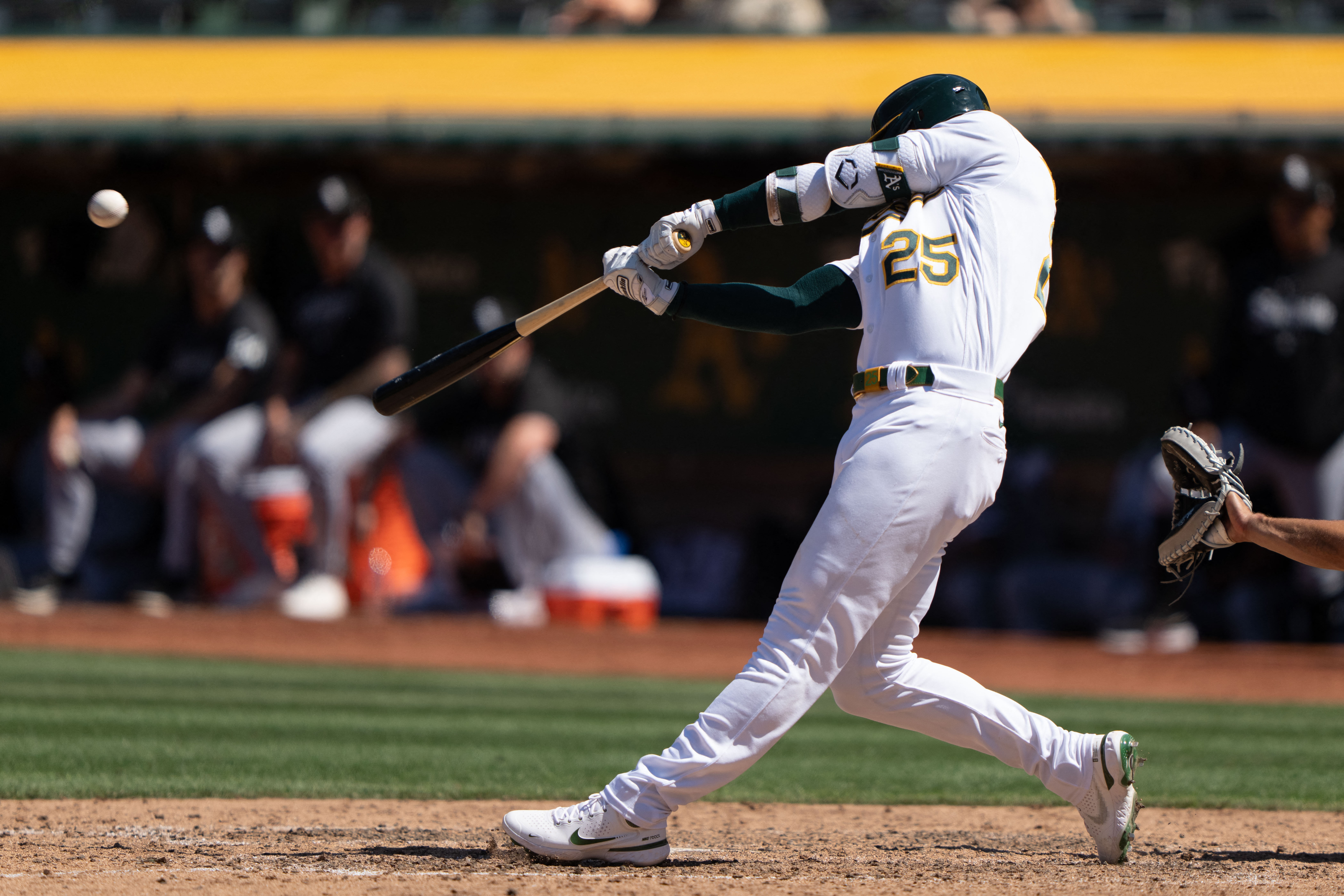 Jake Burger homers, White Sox hold off A's 8-7 to avoid a sweep