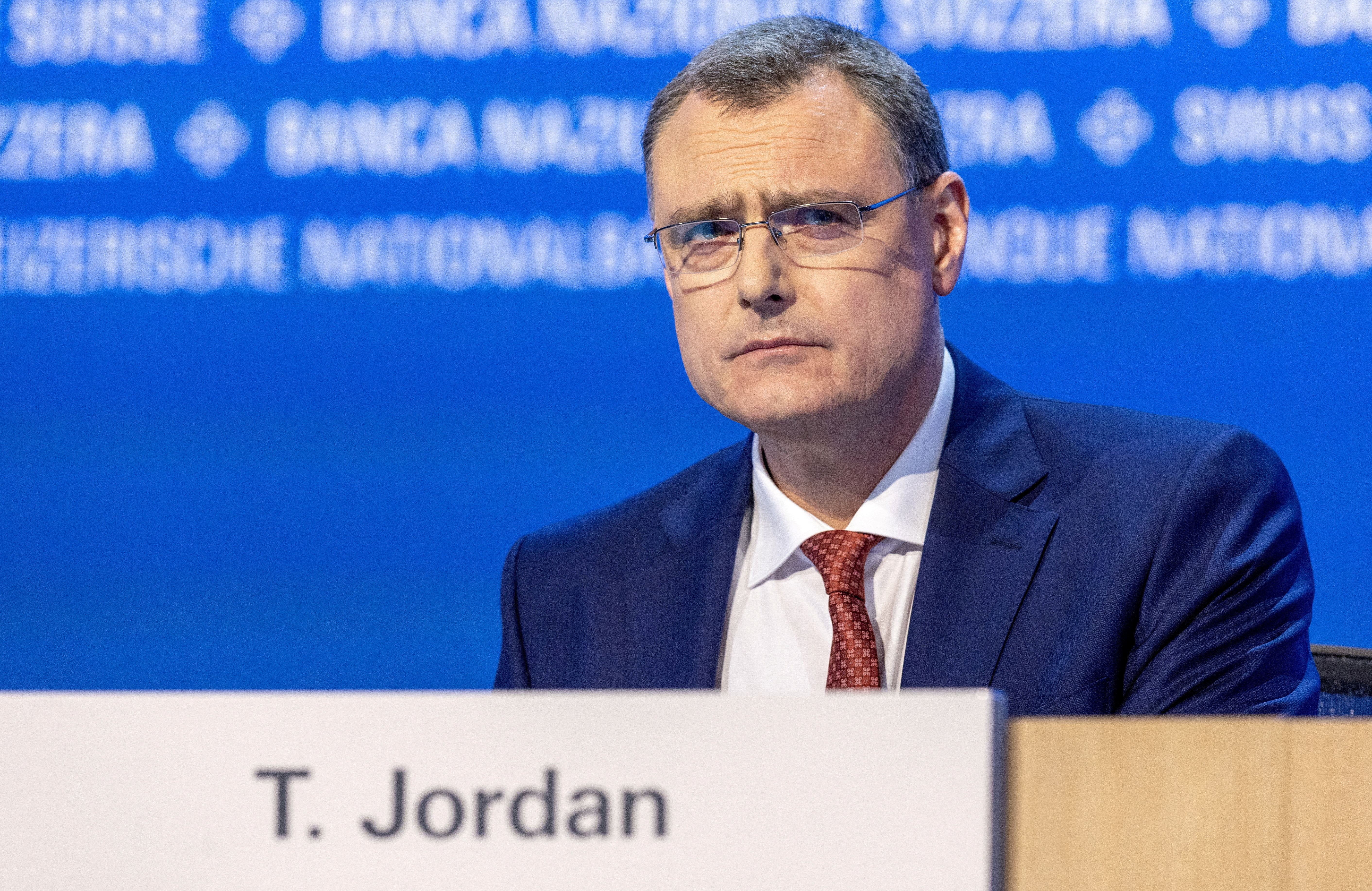 Swiss National Bank Chairman Jordan at shareholders meeting in Bern