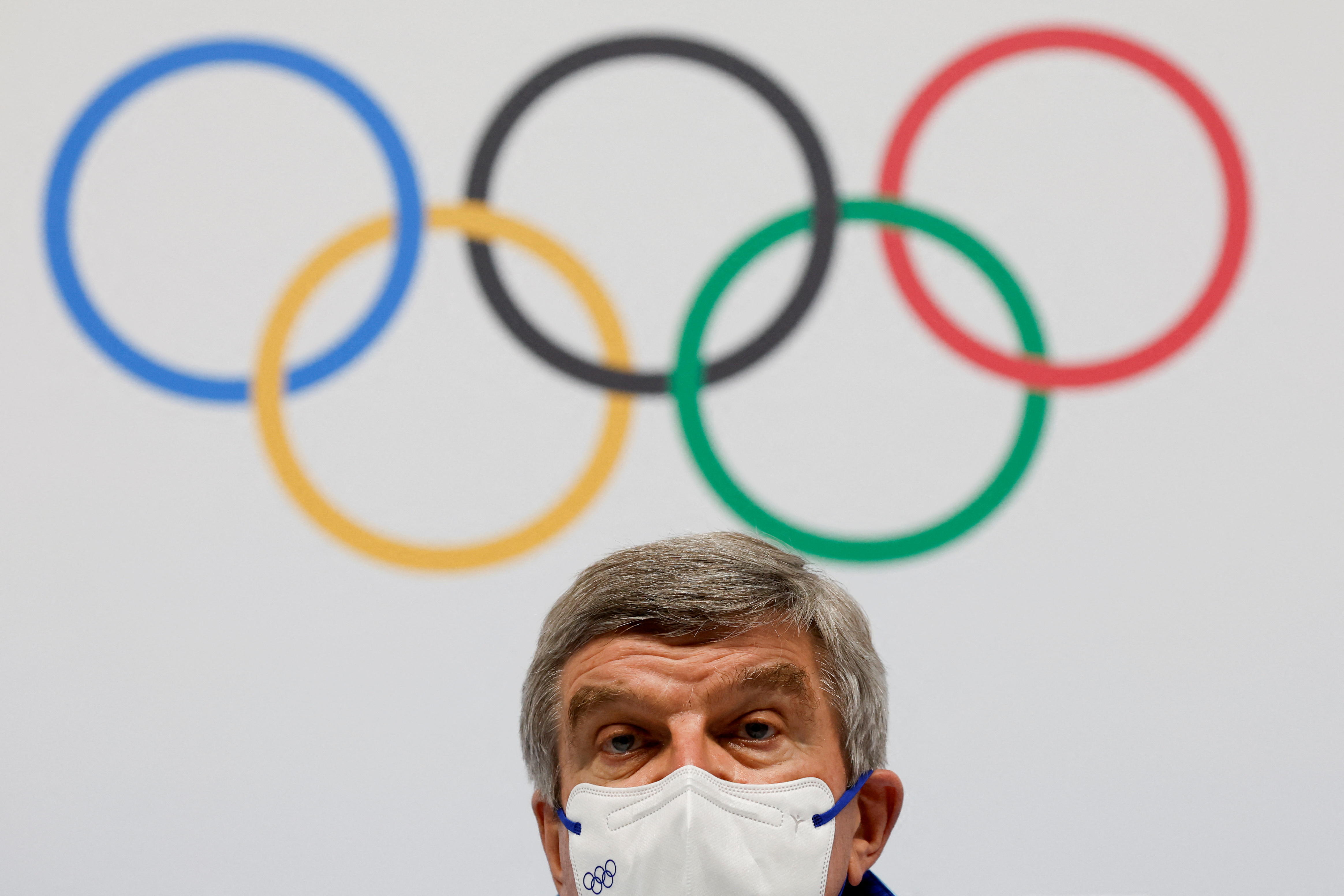 International Olympic Committee (IOC) President Thomas Bach attends a news conference in Beijing