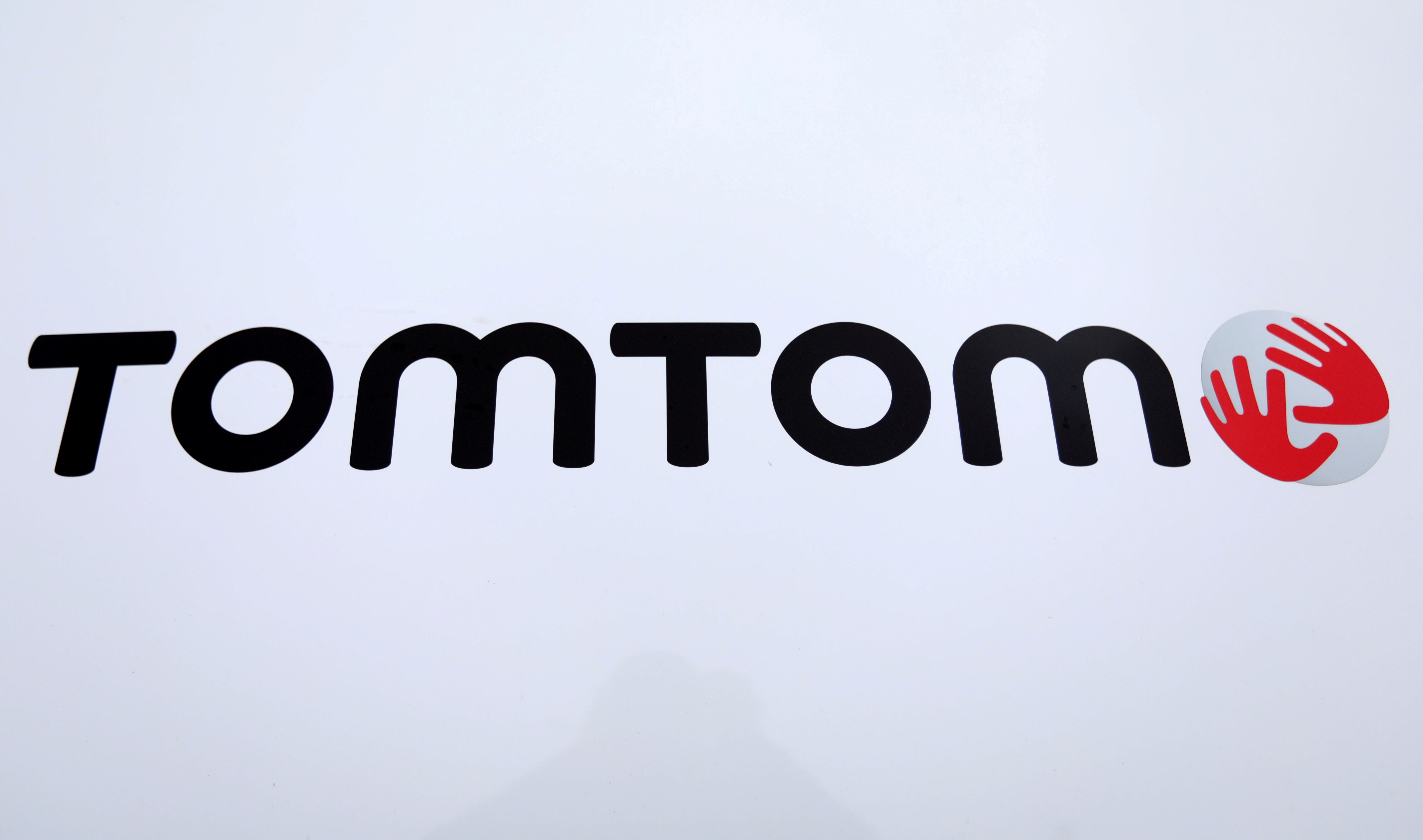 TomTom logo is seen on a vehicle in Eindhoven