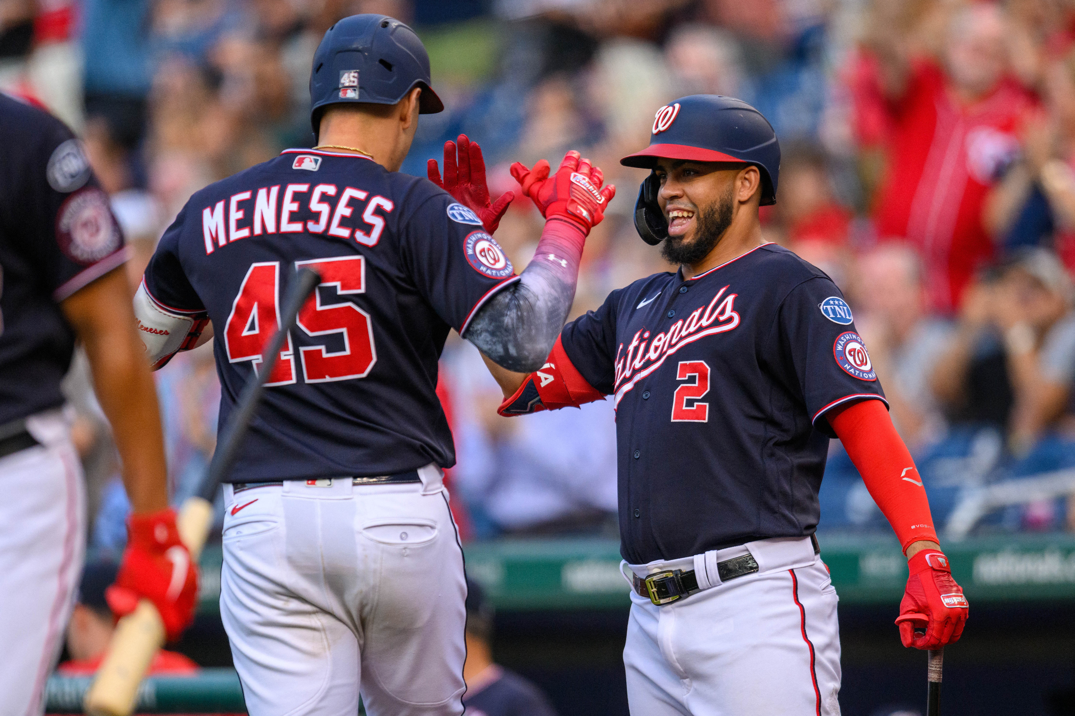 Joey Meneses homers, drives in 3 runs as the Nationals rally past the  Brewers 5-3 - The San Diego Union-Tribune