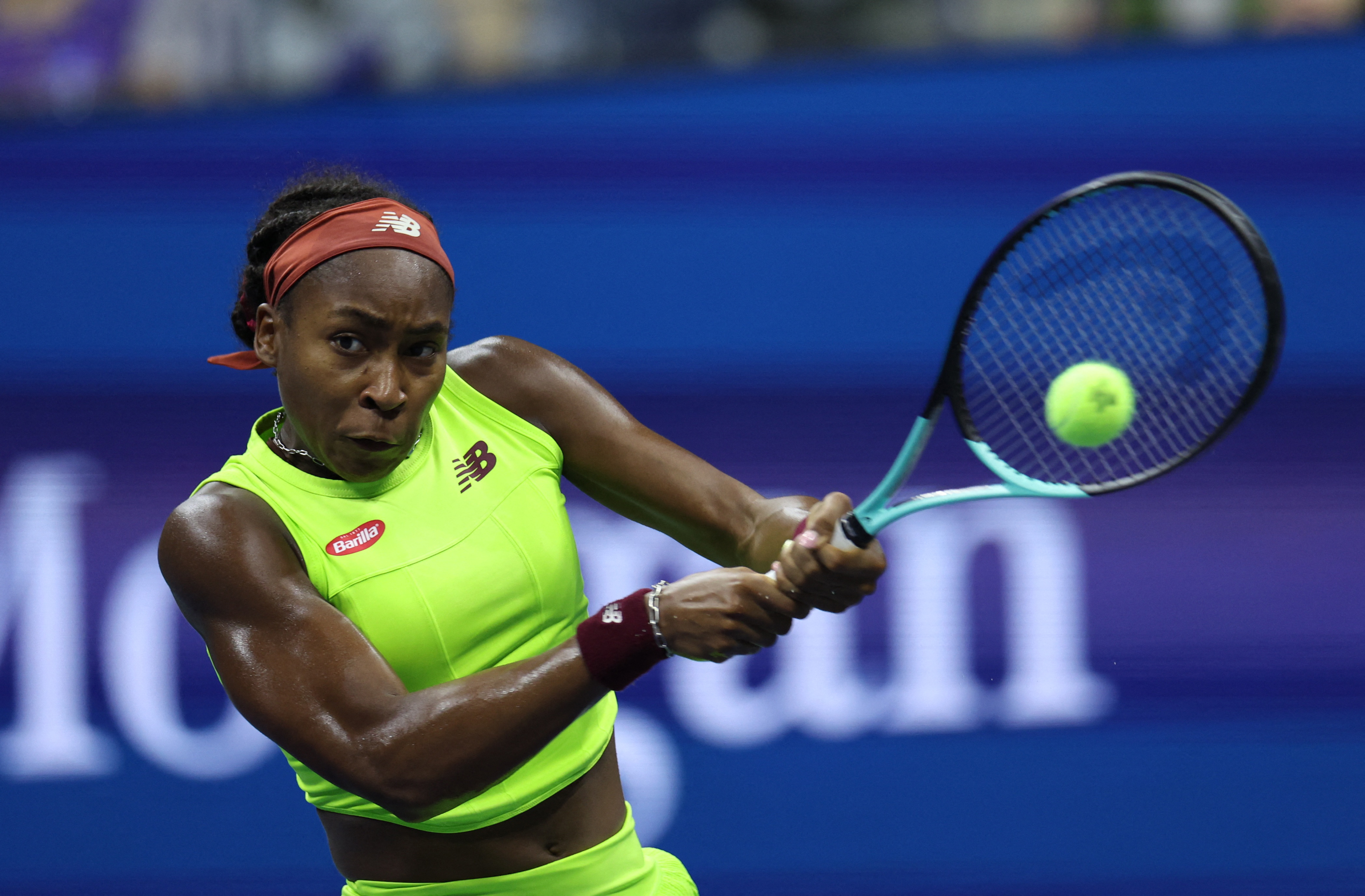 Gauff beats Muchova to reach US Open final after protesters disrupt match Reuters