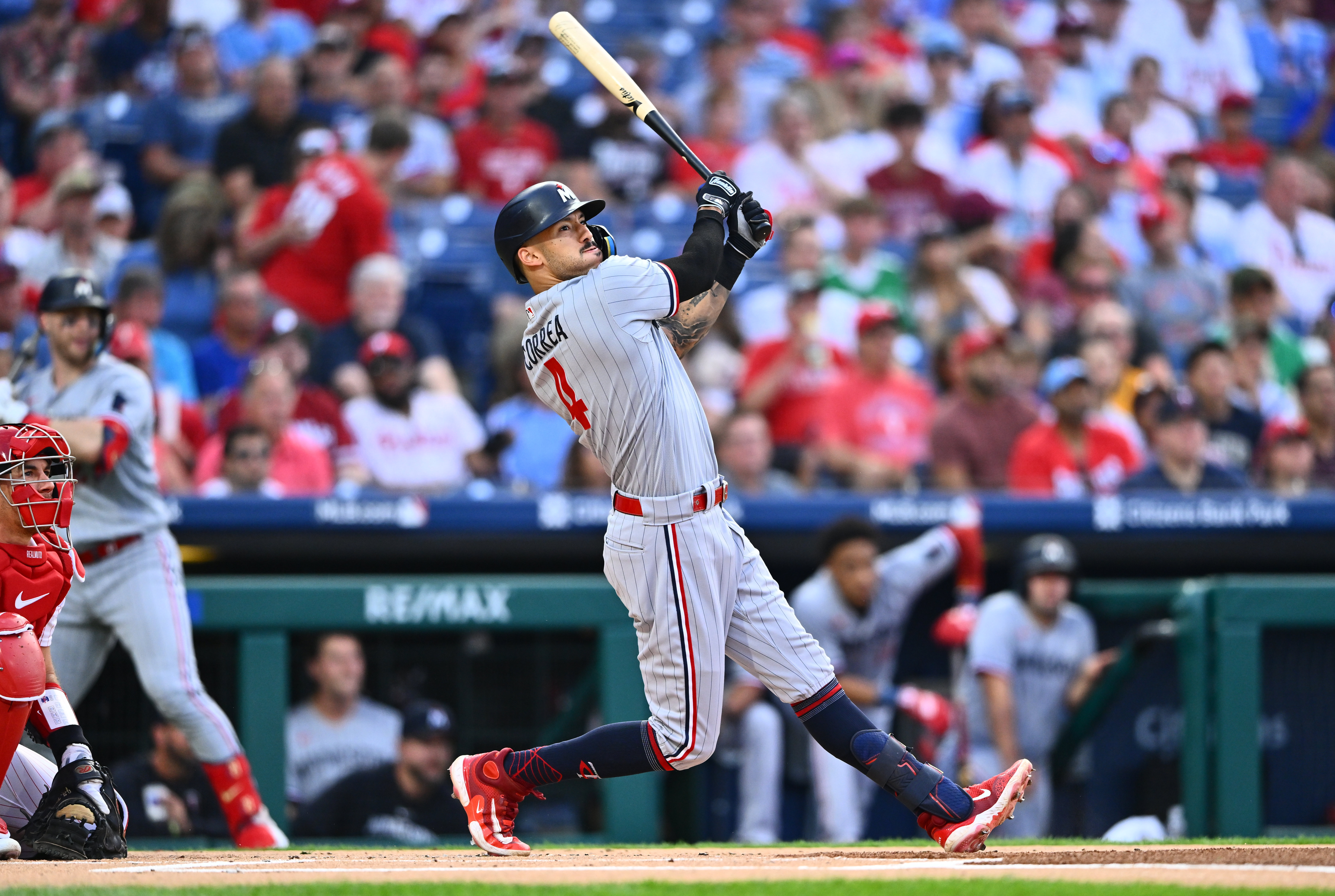 Stott, Realmuto, Rojas homer for NL wild card-leading Phillies in 13-2 win  over Twins - ABC News