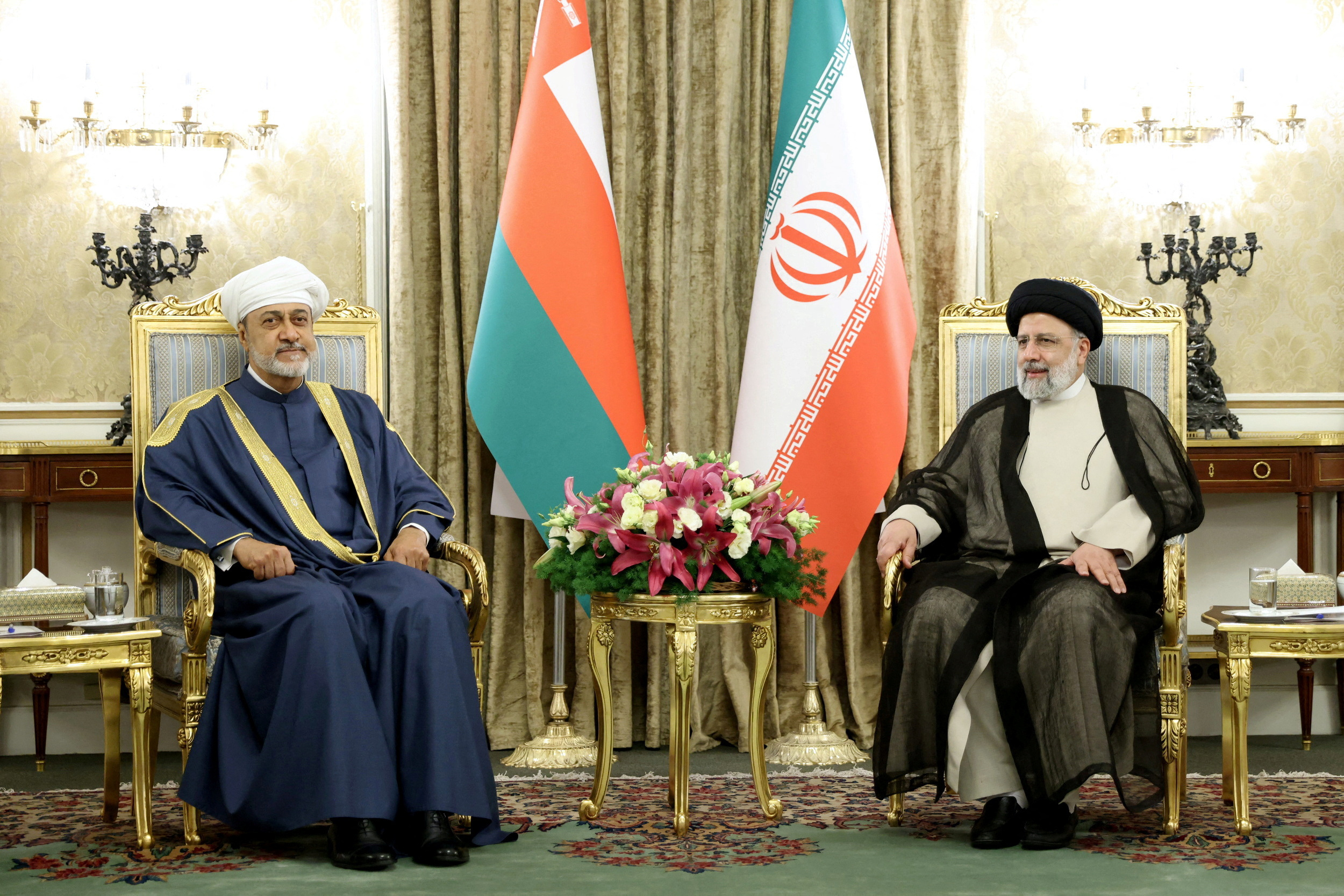 Iranian President Raisi meets with Oman's Sultan Haitham in Tehran