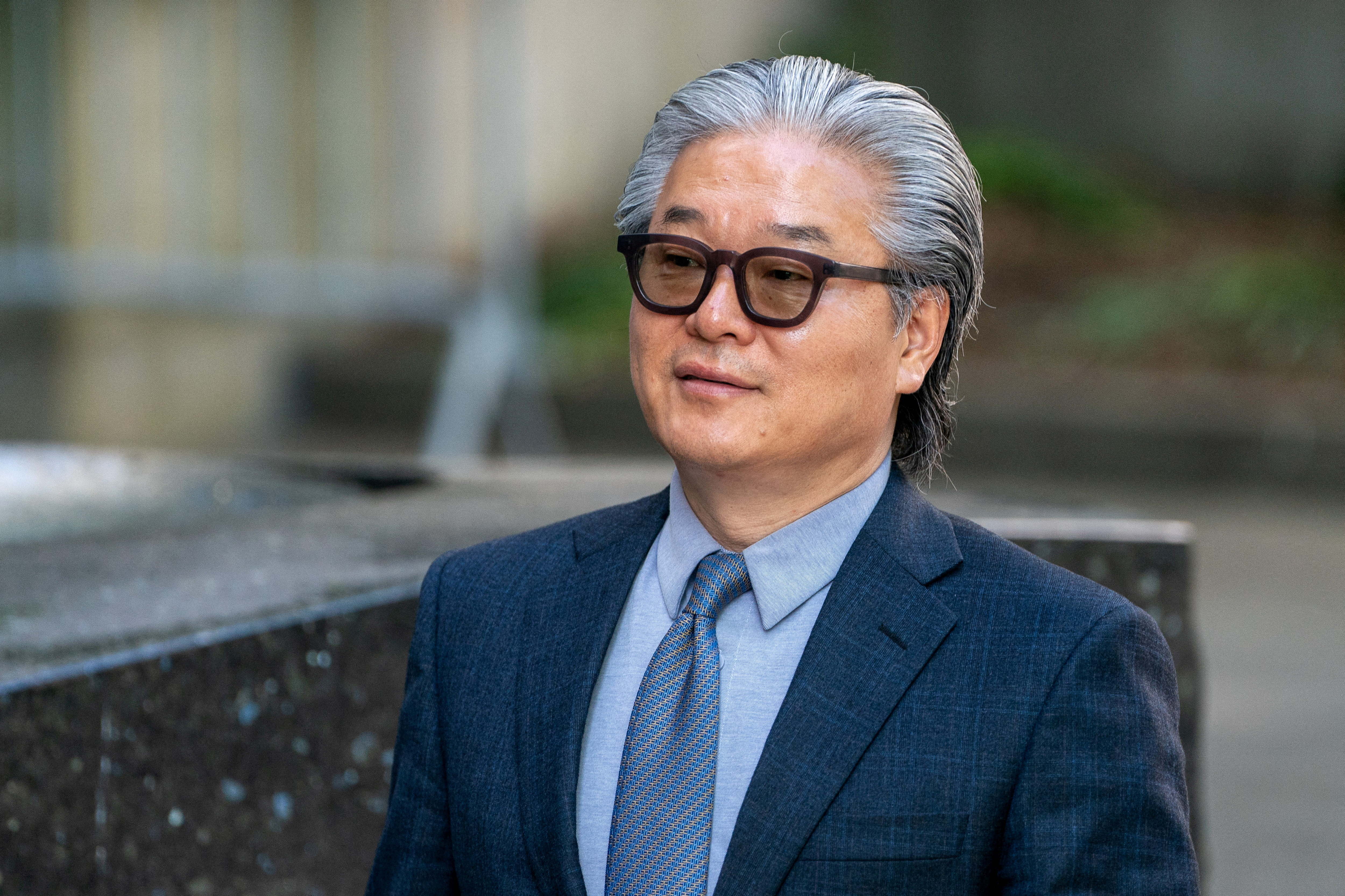 Sung Kook 'Bill' Hwang, the founder and head of the private investment firm Archegos, arrives at federal court in New York