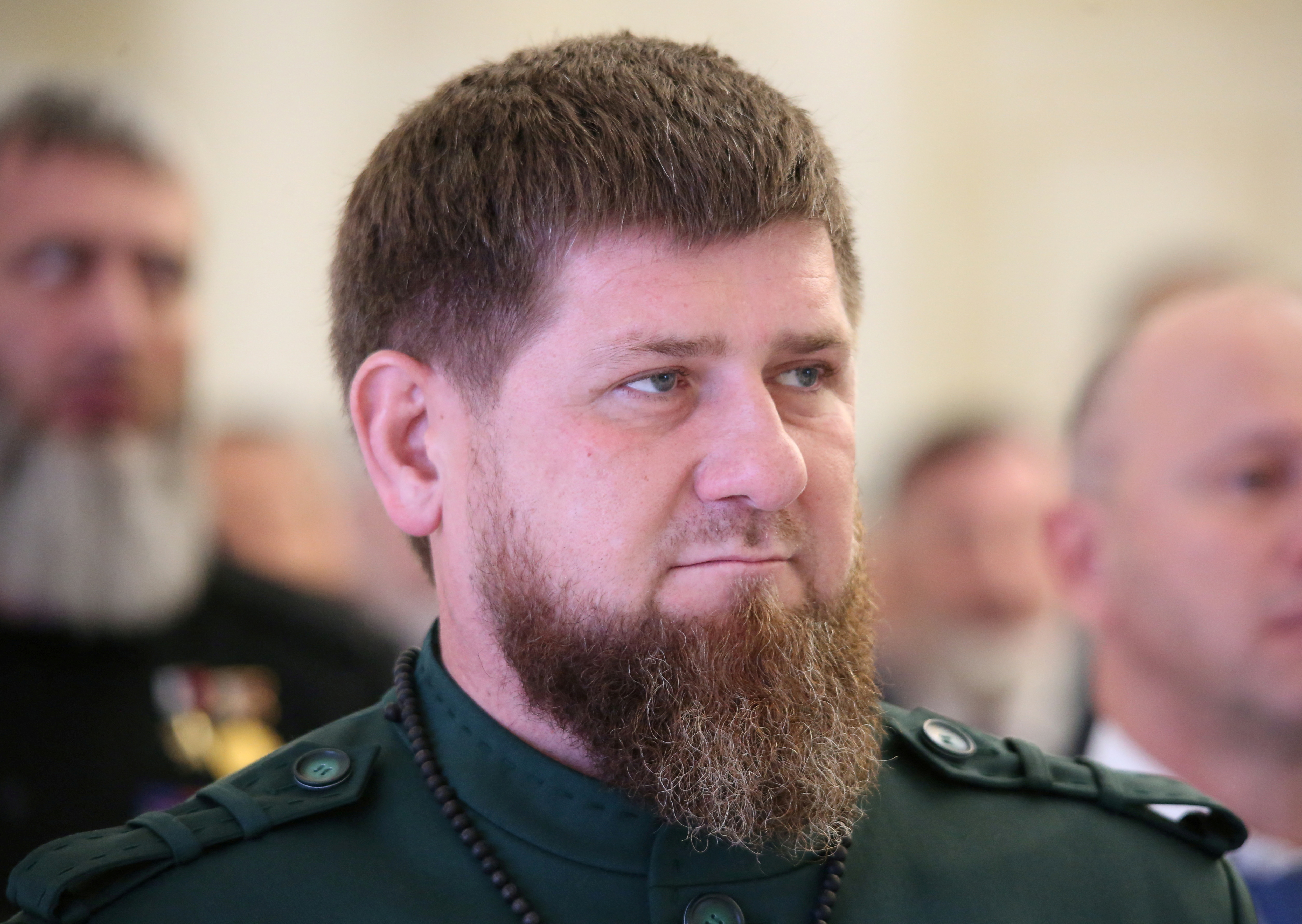 Head of the Chechen Republic Ramzan Kadyrov attends an inauguration ceremony in Grozny