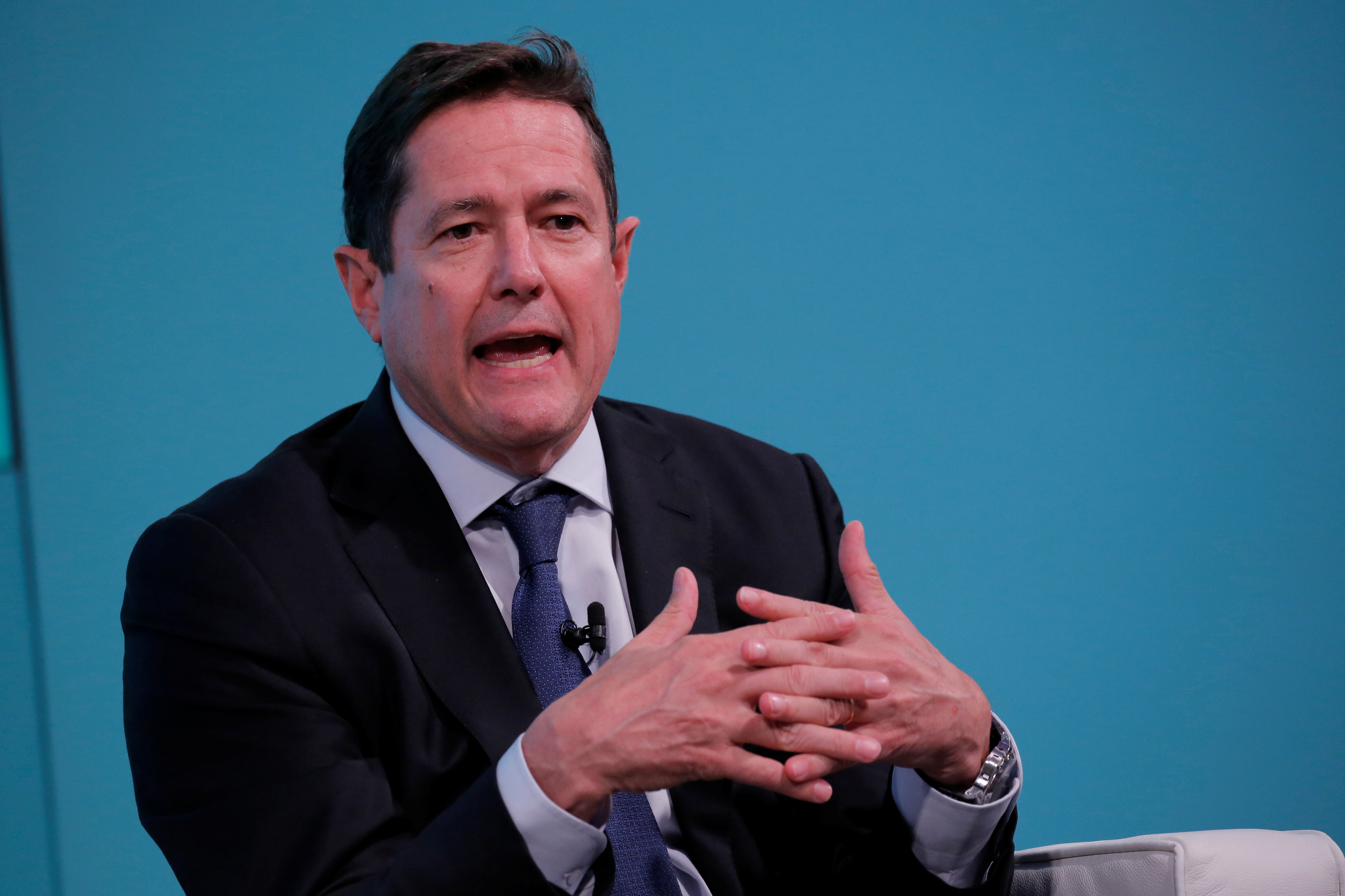 Chief executive officer of Barclays, Jes Staley, takes part in the Yahoo Finance All Markets Summit in New York