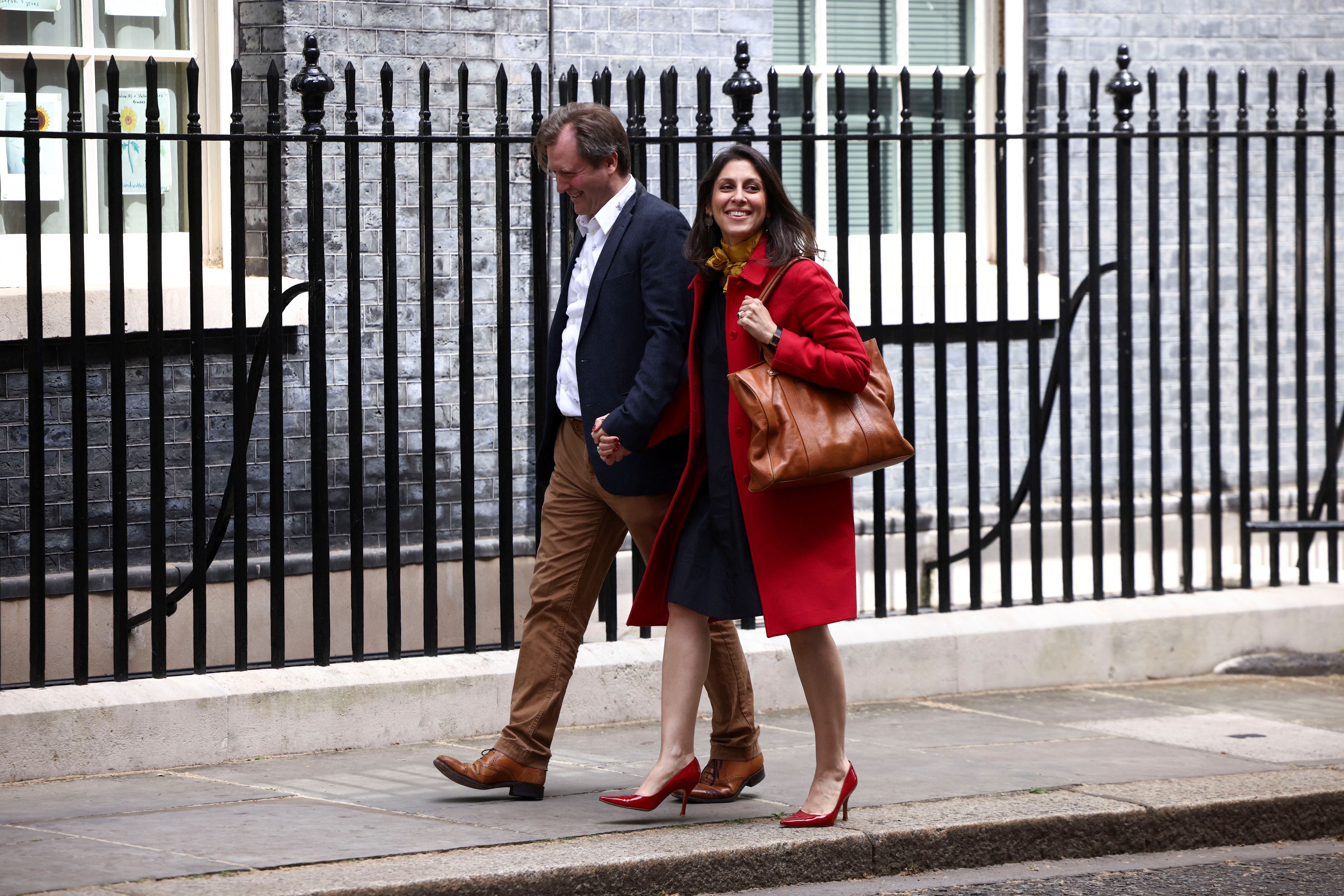 British PM Johnson meets with Nazanin Zaghari-Ratcliffe at Downing Street in London