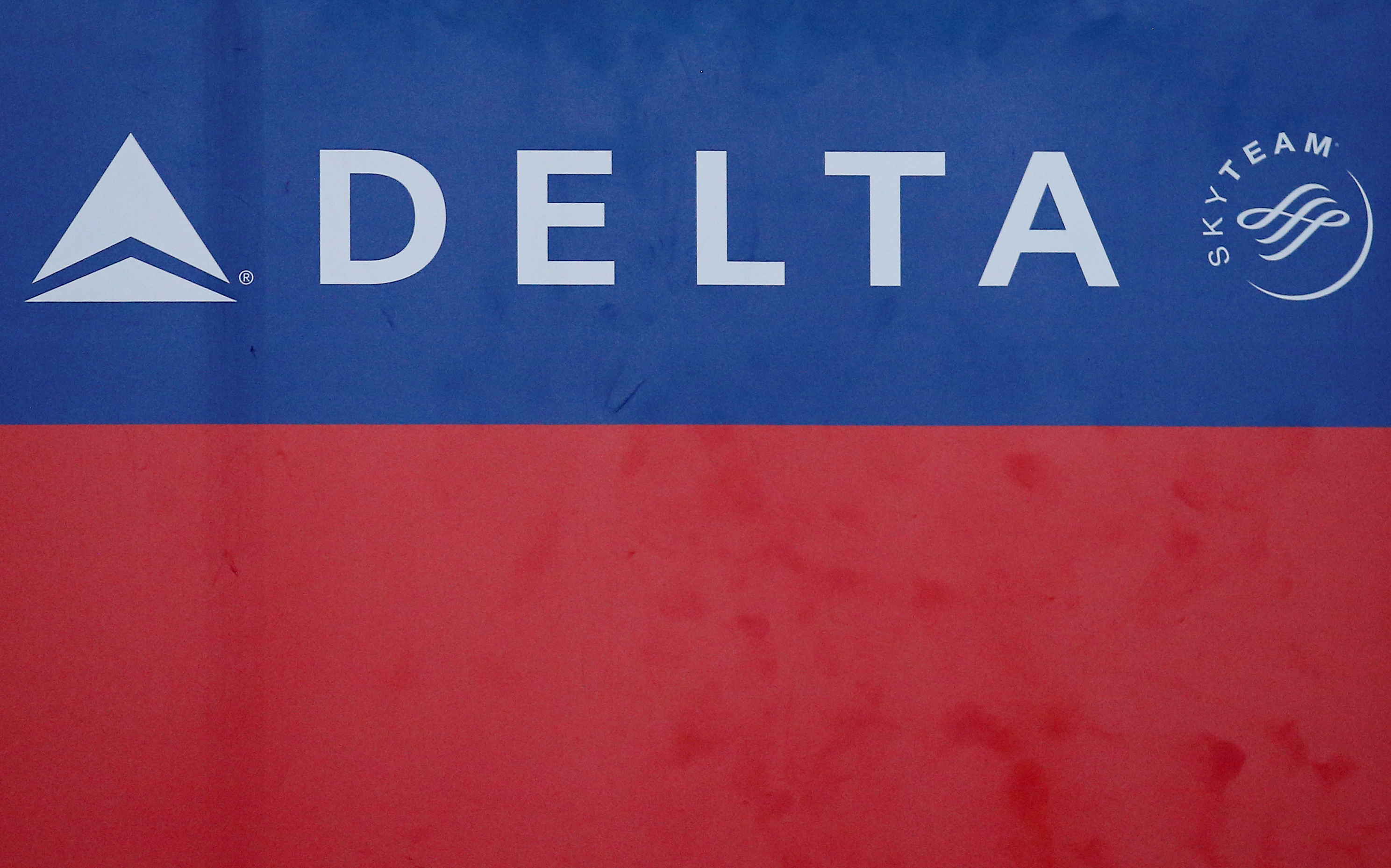 Delta airlines logo is seen inside of the Commodore Arturo Merino Benitez International Airport in Santiago