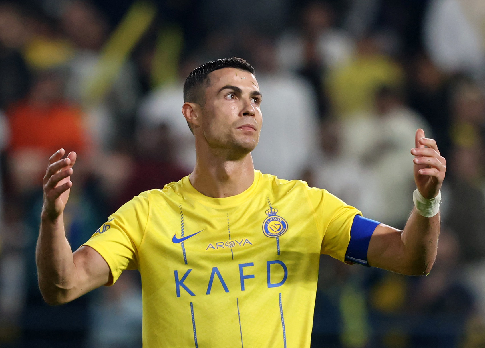 the beautiful game — Cristiano Ronaldo during the match vs