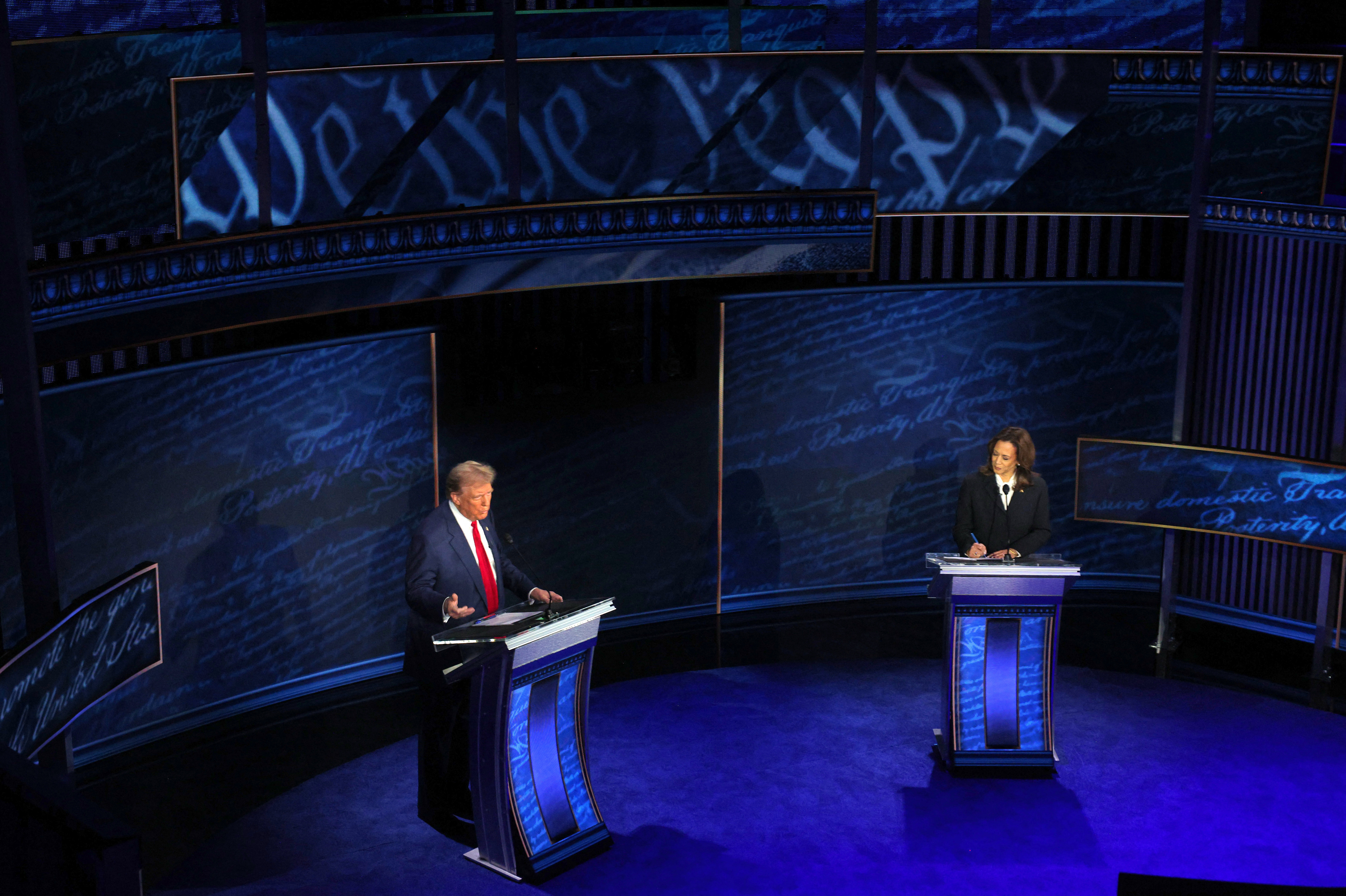 Harris-Trump presidential debate hosted by ABC in Philadelphia, Pennsylvania