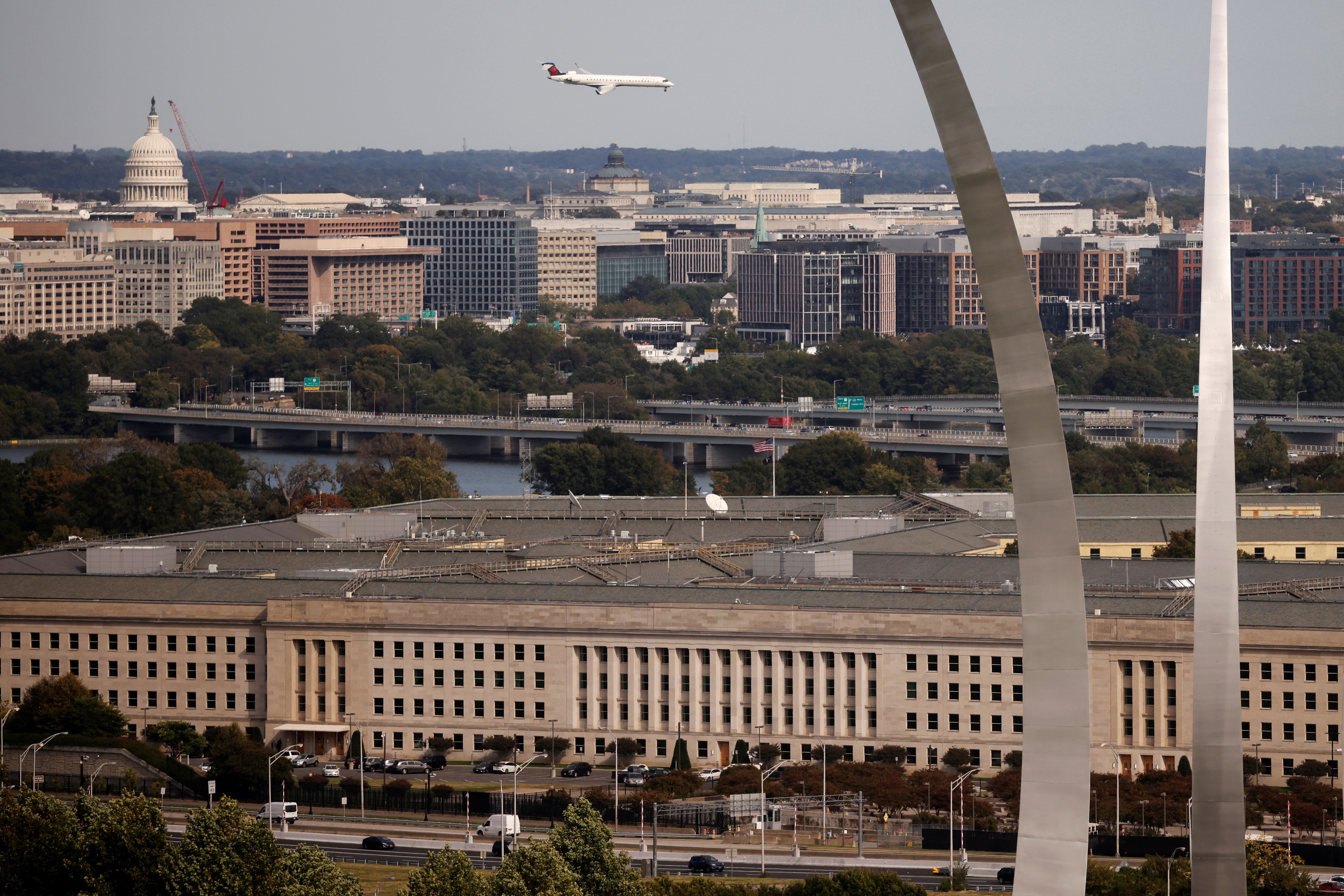 The Pentagon building is seen in Arlington, Virginia, U.S.