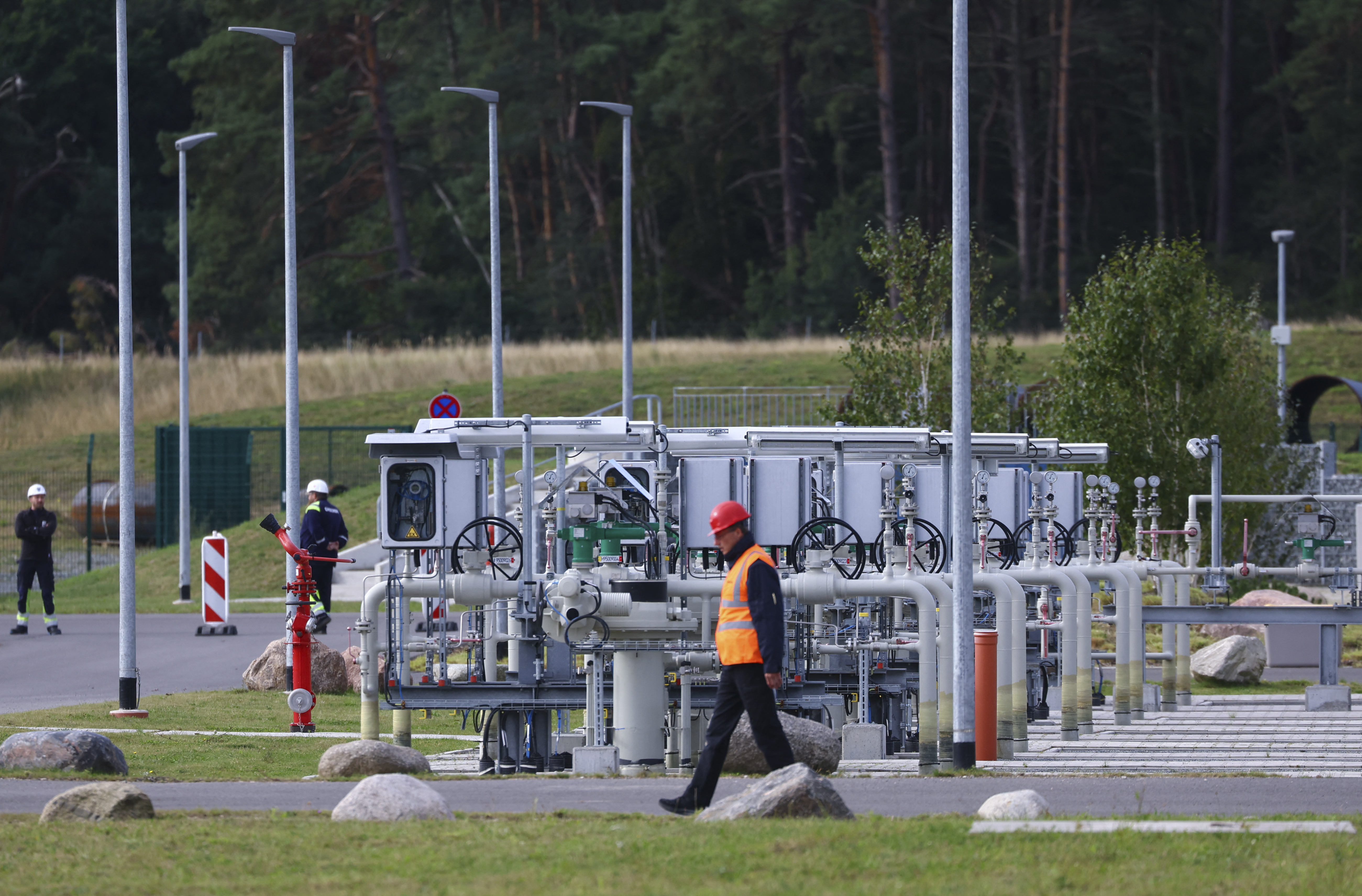 Nord Stream 2 landfall facility in Lubmin