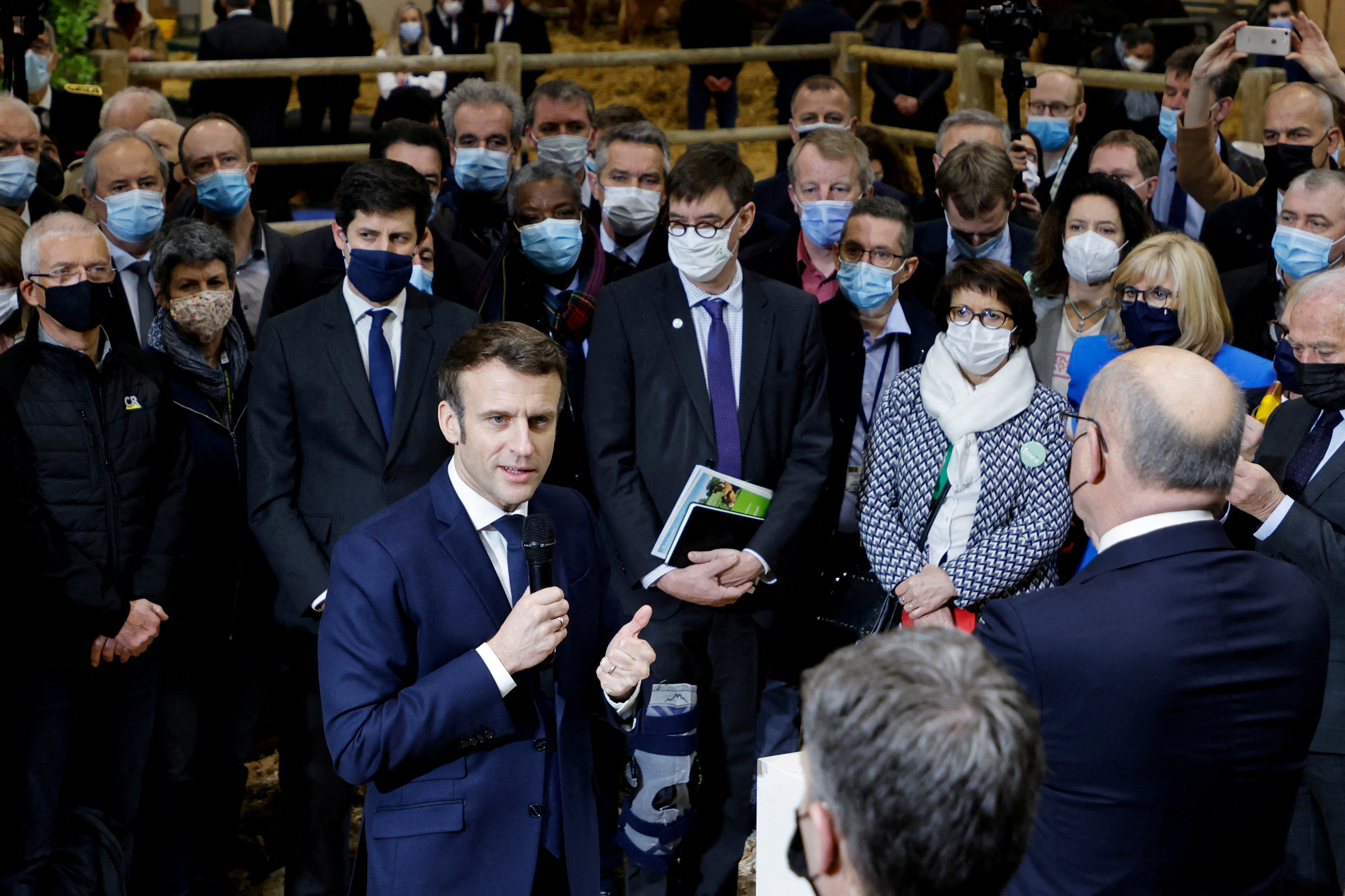 France's President Emmanuel Macron visits Paris International Agricultural Show in Paris