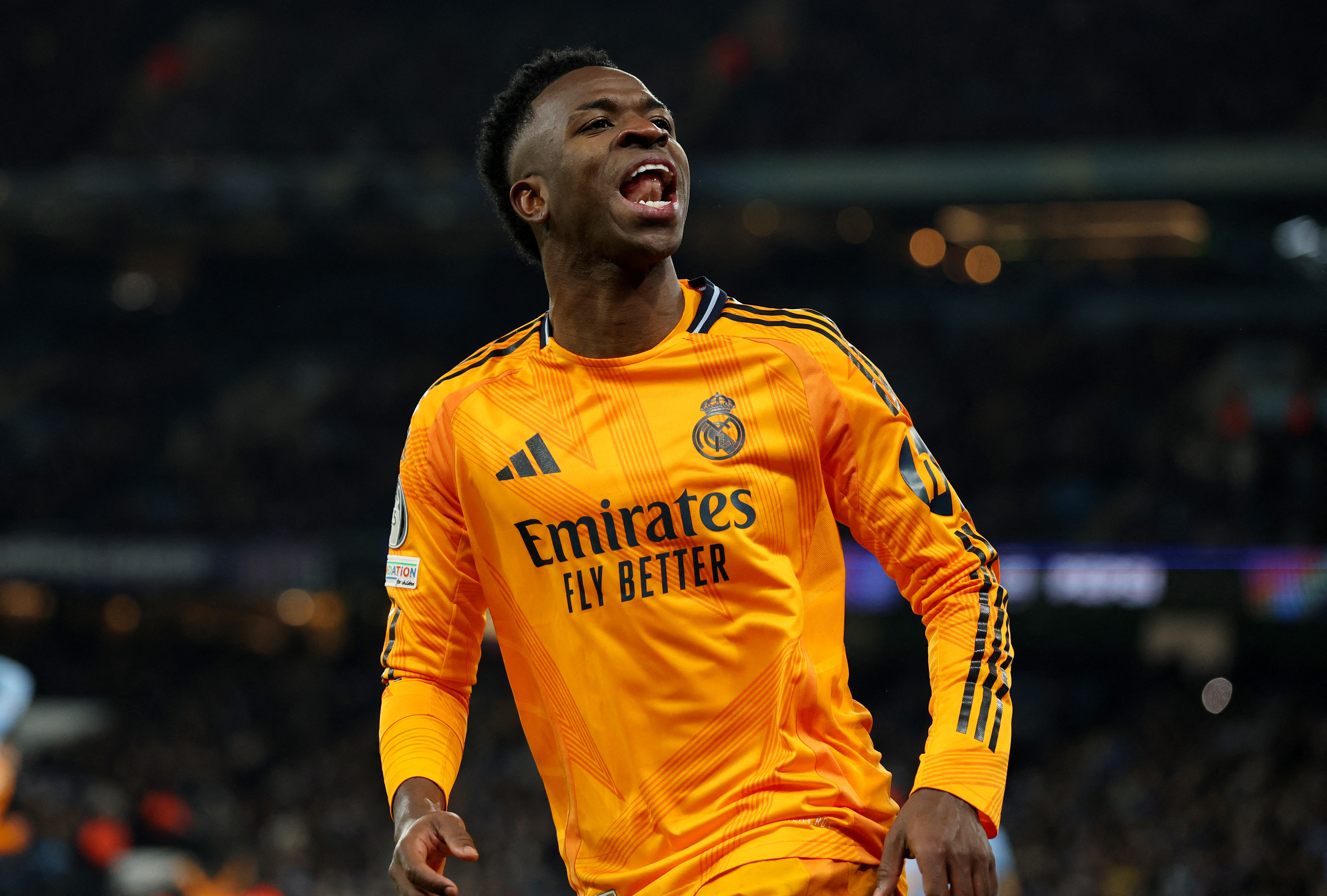 Man City fans' mocking banner fuelled Real's Vinicius in 3-2 win