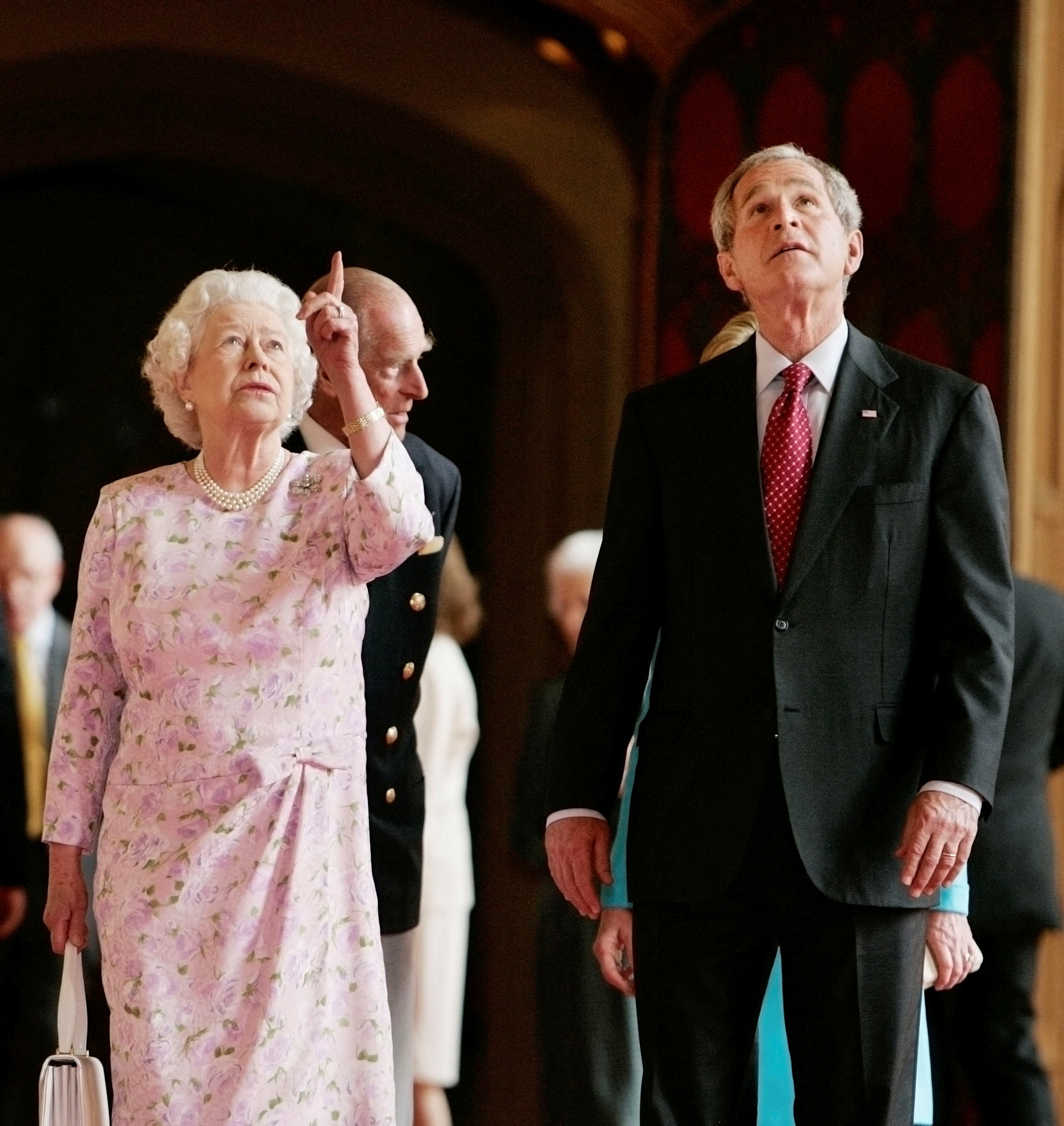 American President Gerald Ford dances with Queen Elizabeth