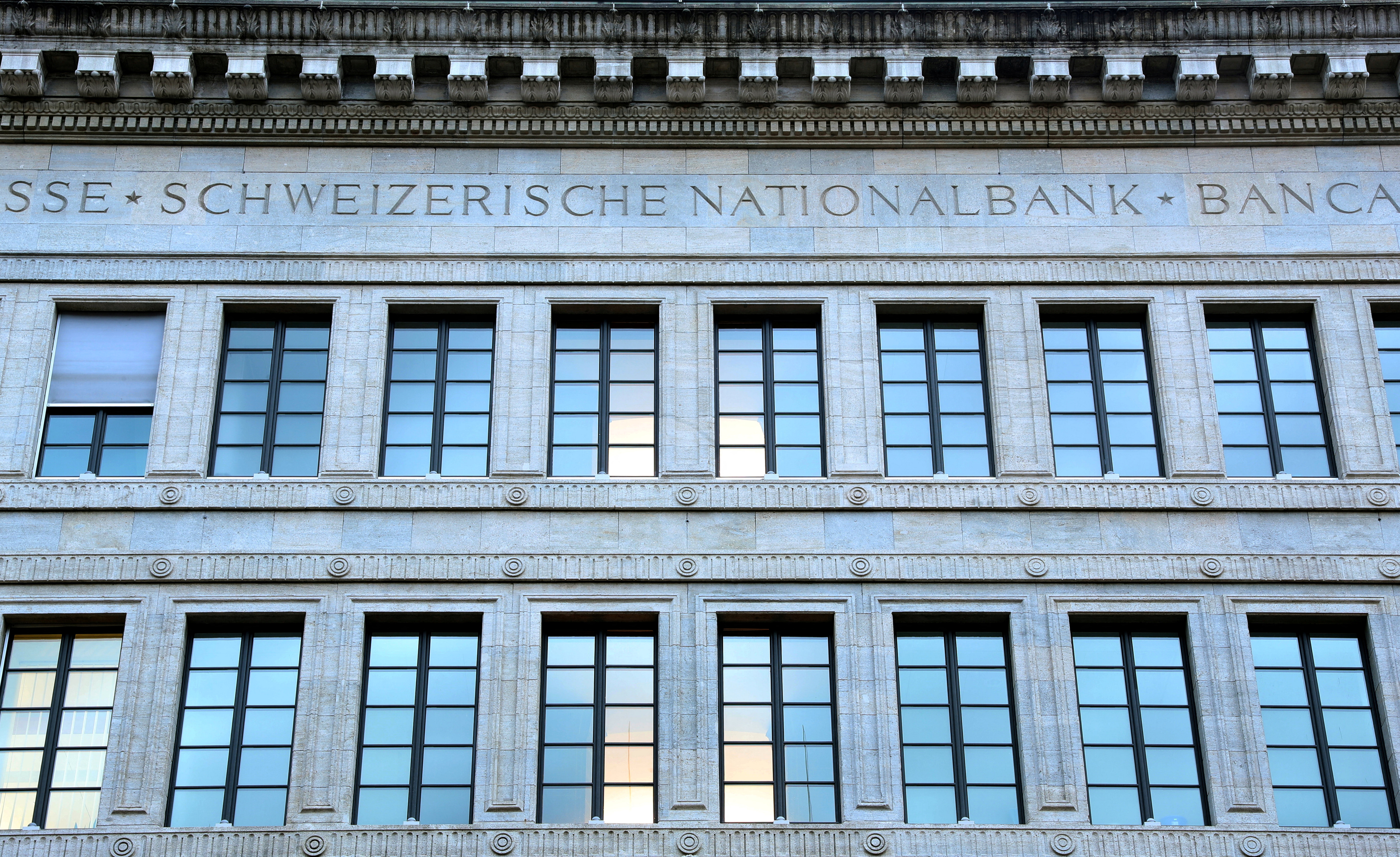 The building of the Swiss National Bank (SNB) is seen in Zurich