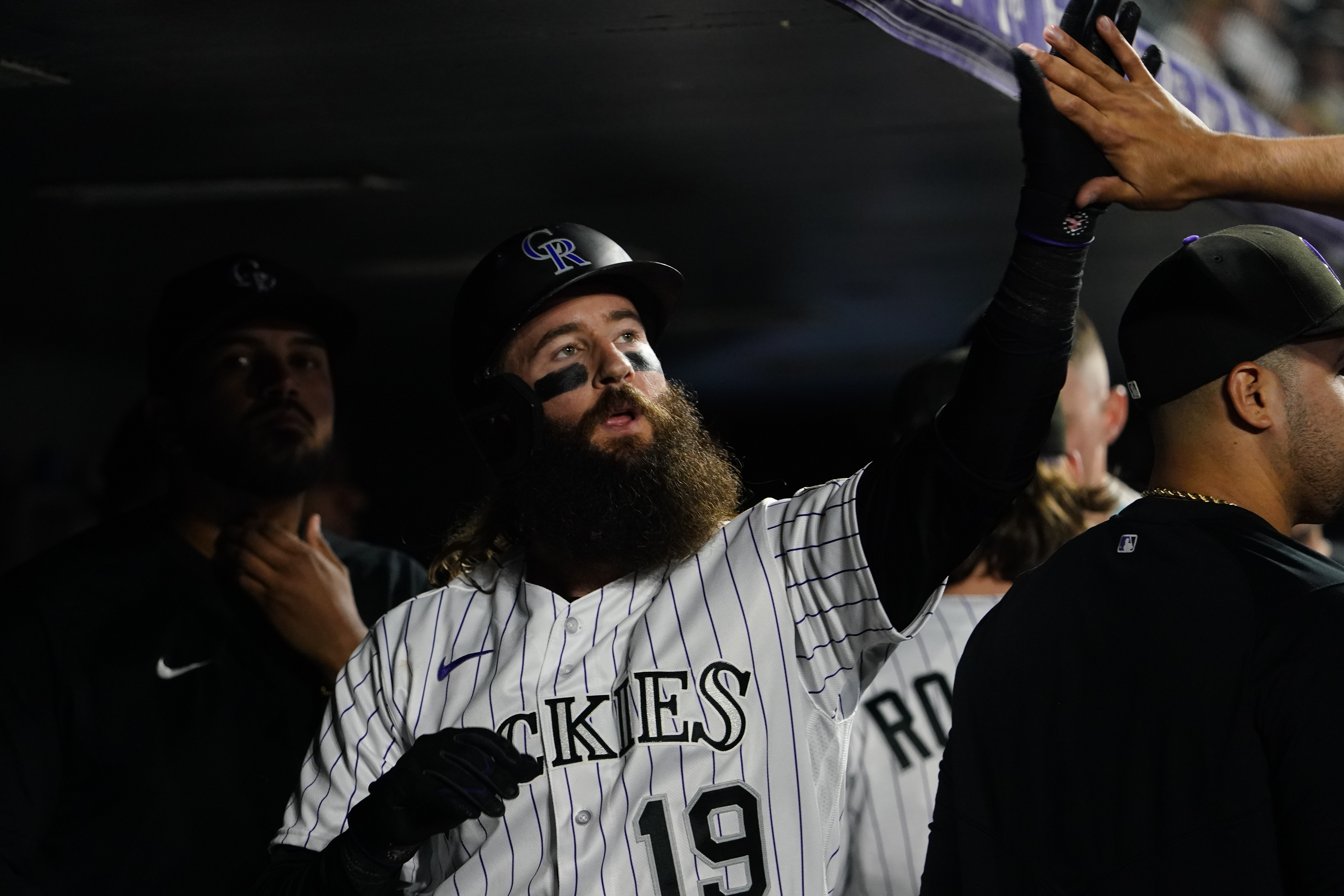 Colorado Rockies Apparel Shirts, hat and cooler bag