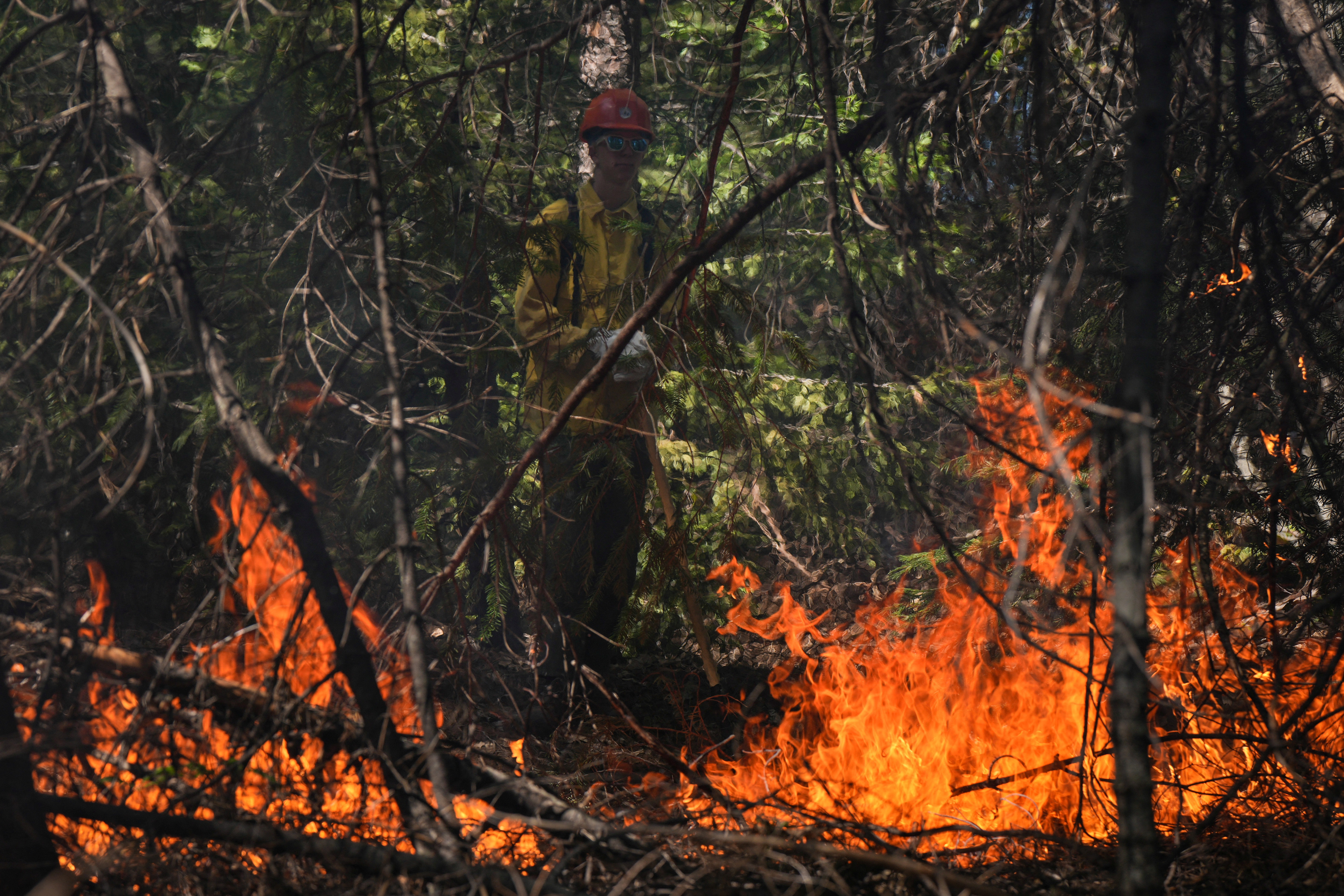 Volunteers learn broadcast burning techniques in Georgetown