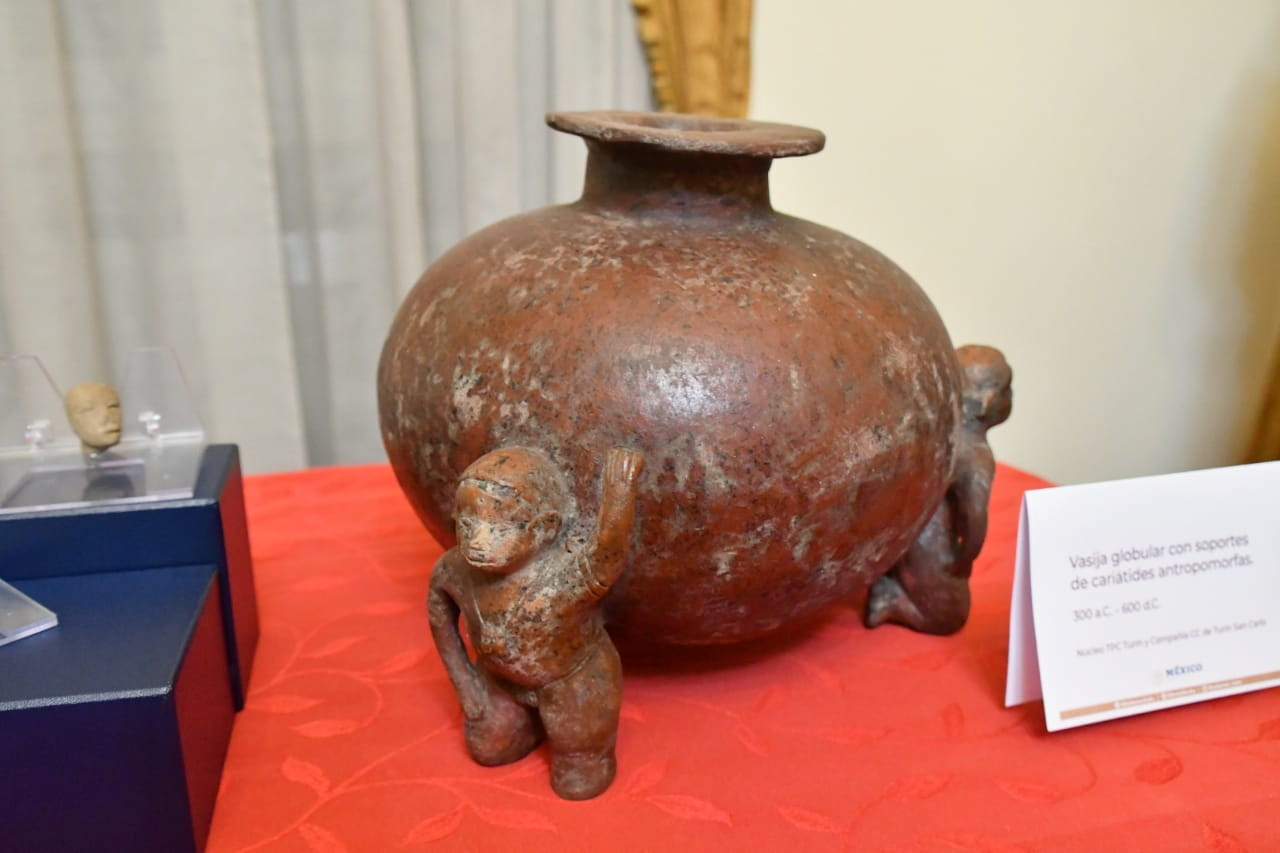 Italy returns three pieces of pre-Hispanic art to Mexico