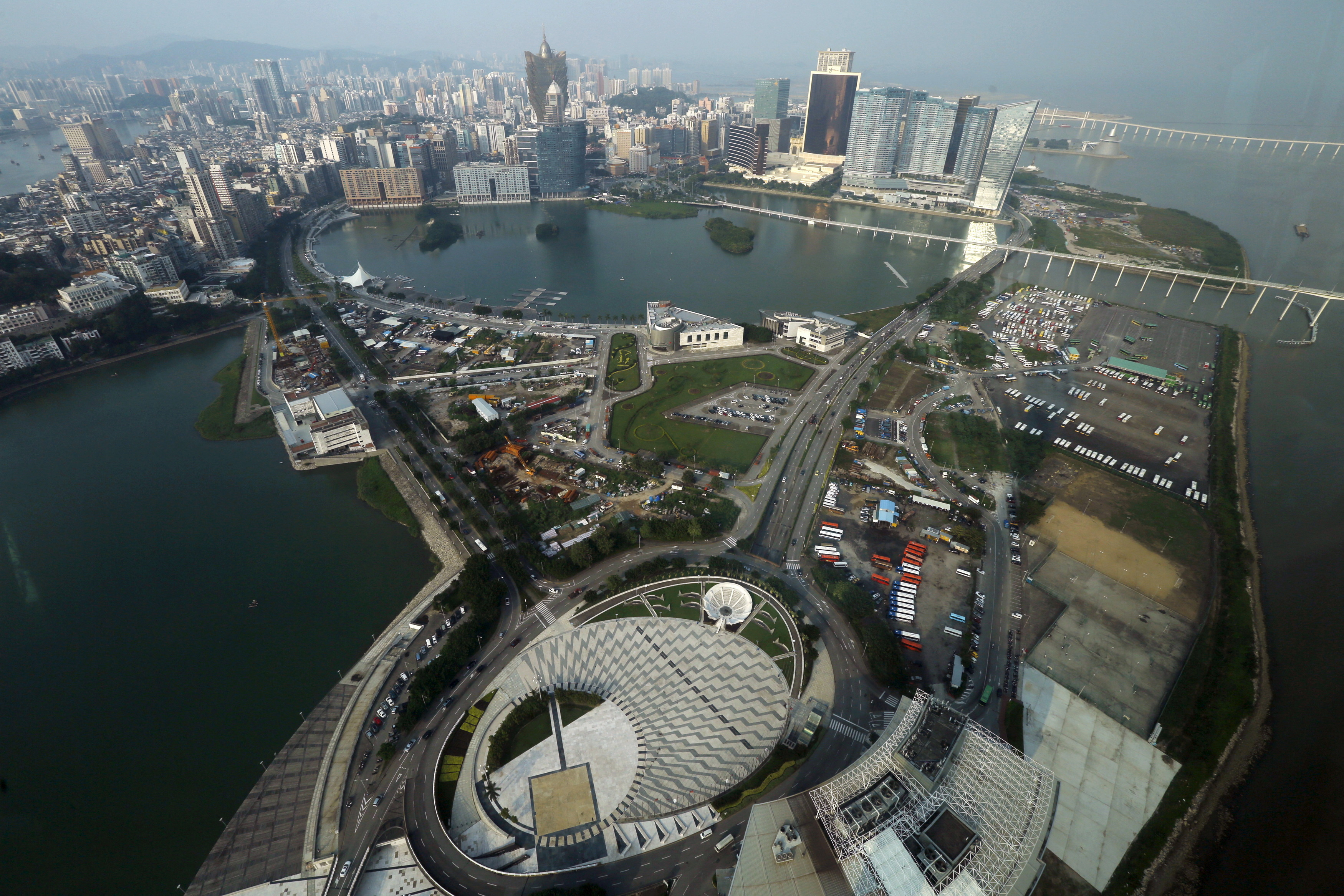 A general view of Macau peninsula, China, seen from Macau Tower