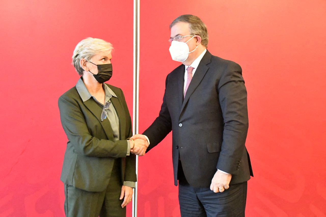 U.S. Energy Secretary Jennifer Granholm meets Mexican FM Marcelo Ebrard in Mexico City