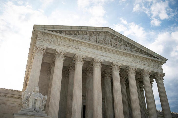 General view of U.S. Supreme Court in Washington