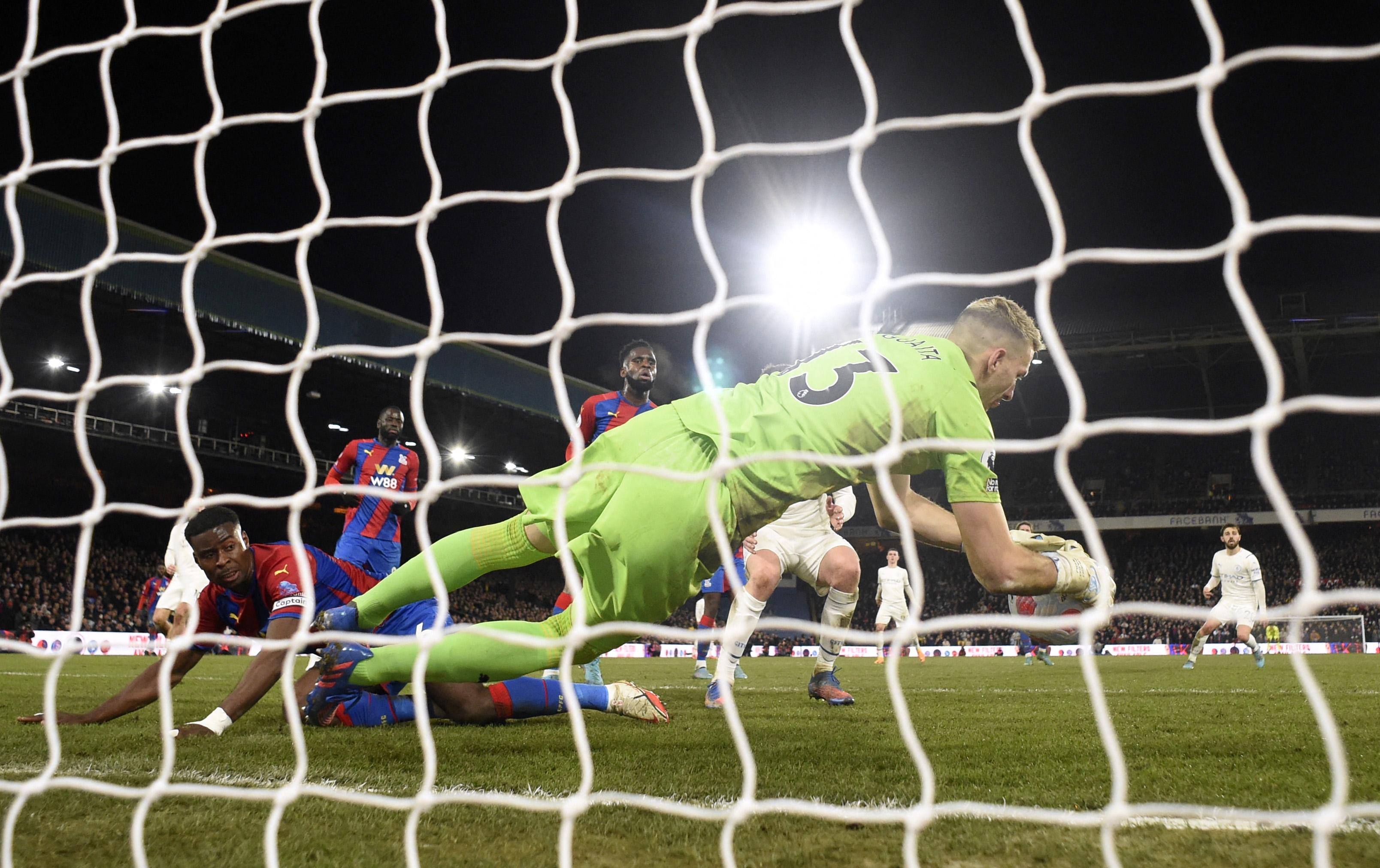 CRY 0-0 MCI: Gritty Crystal Palace hold Premier League leaders Manchester City to goalless draw at Selhurst Park
