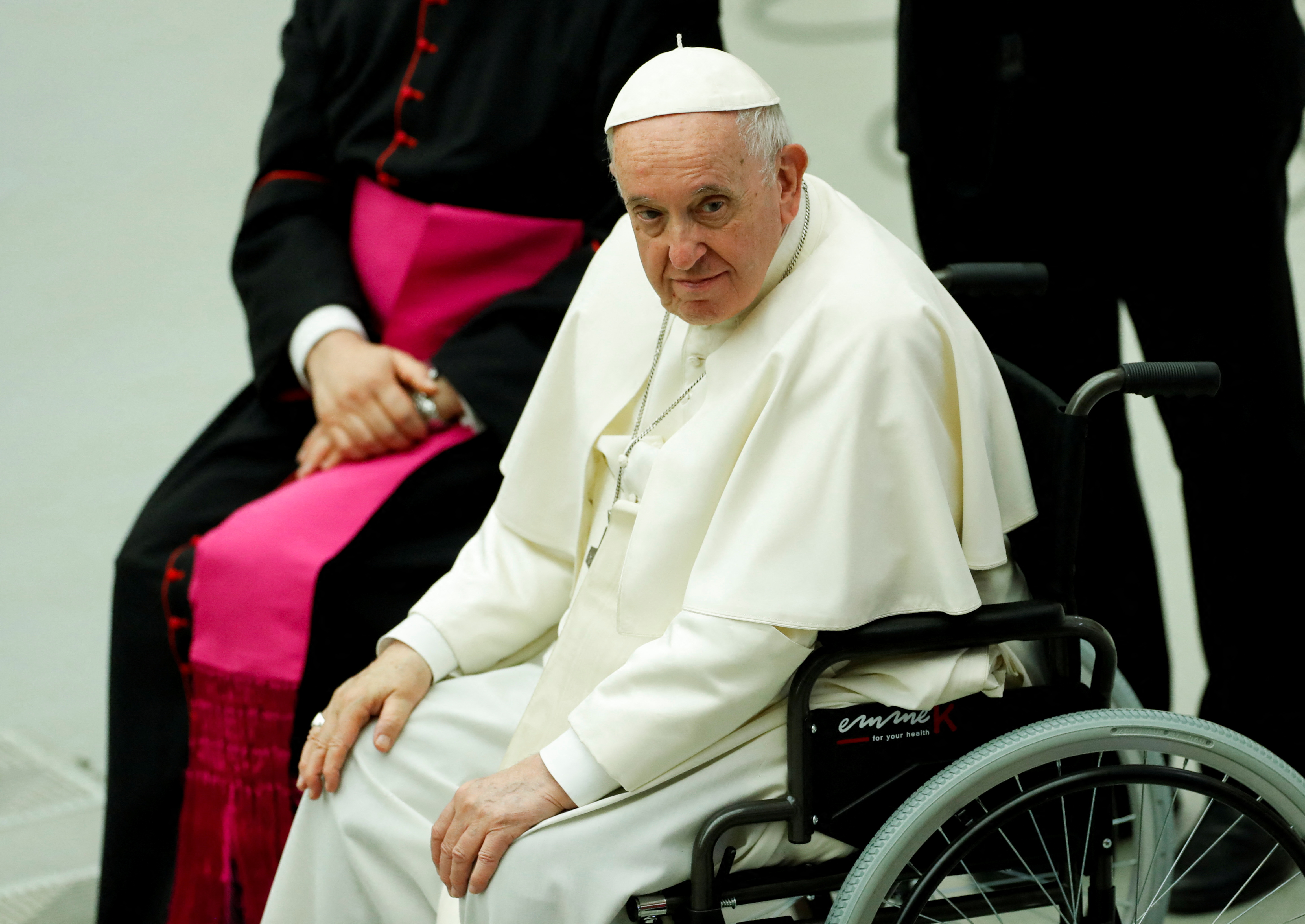 Pope Francis meets soldiers of 'Granatieri di Sardegna' brigade at the Vatican