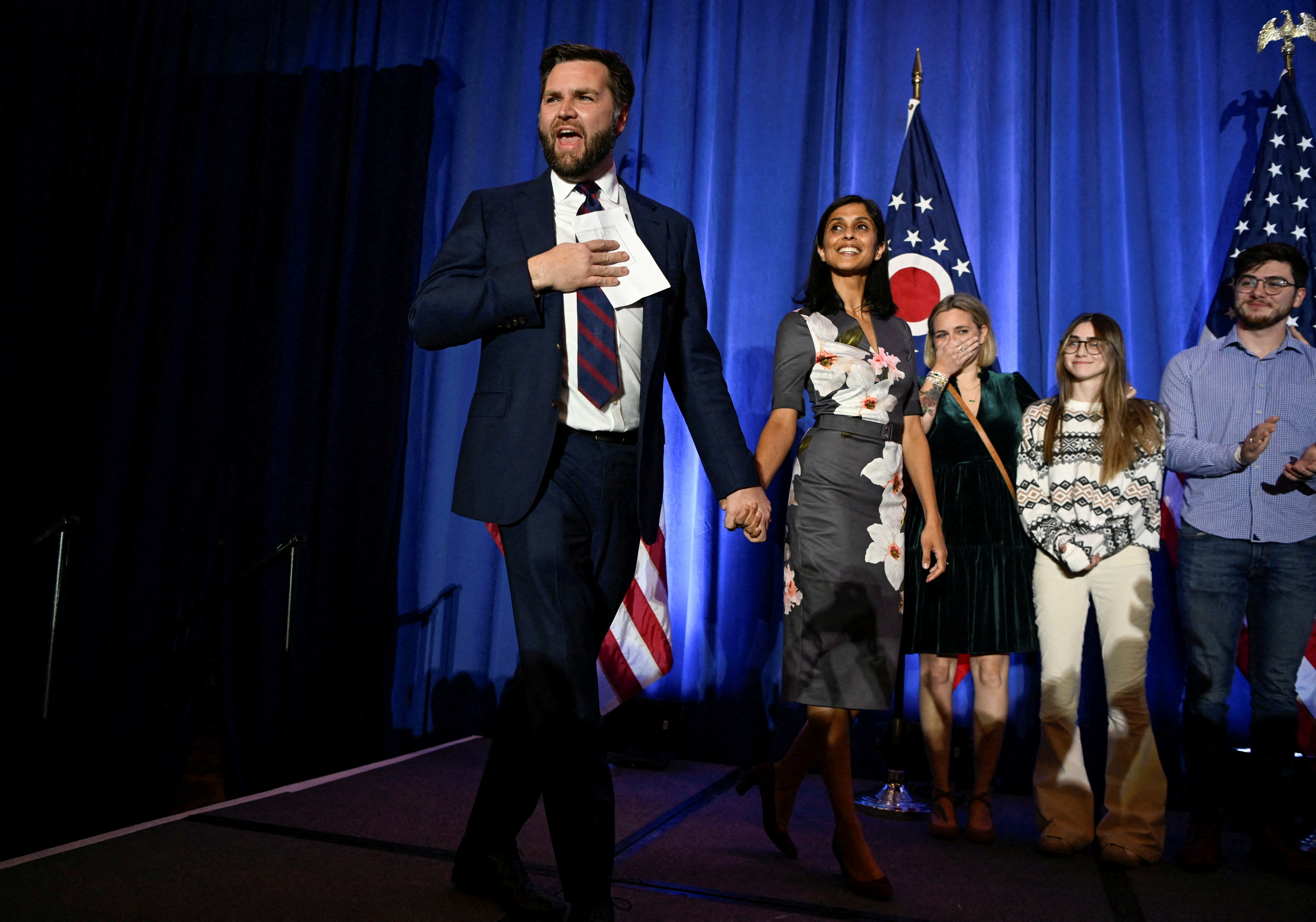 Republican U.S. Senate candidate Vance 2022 U.S. midterm elections night party in Columbus, Ohio