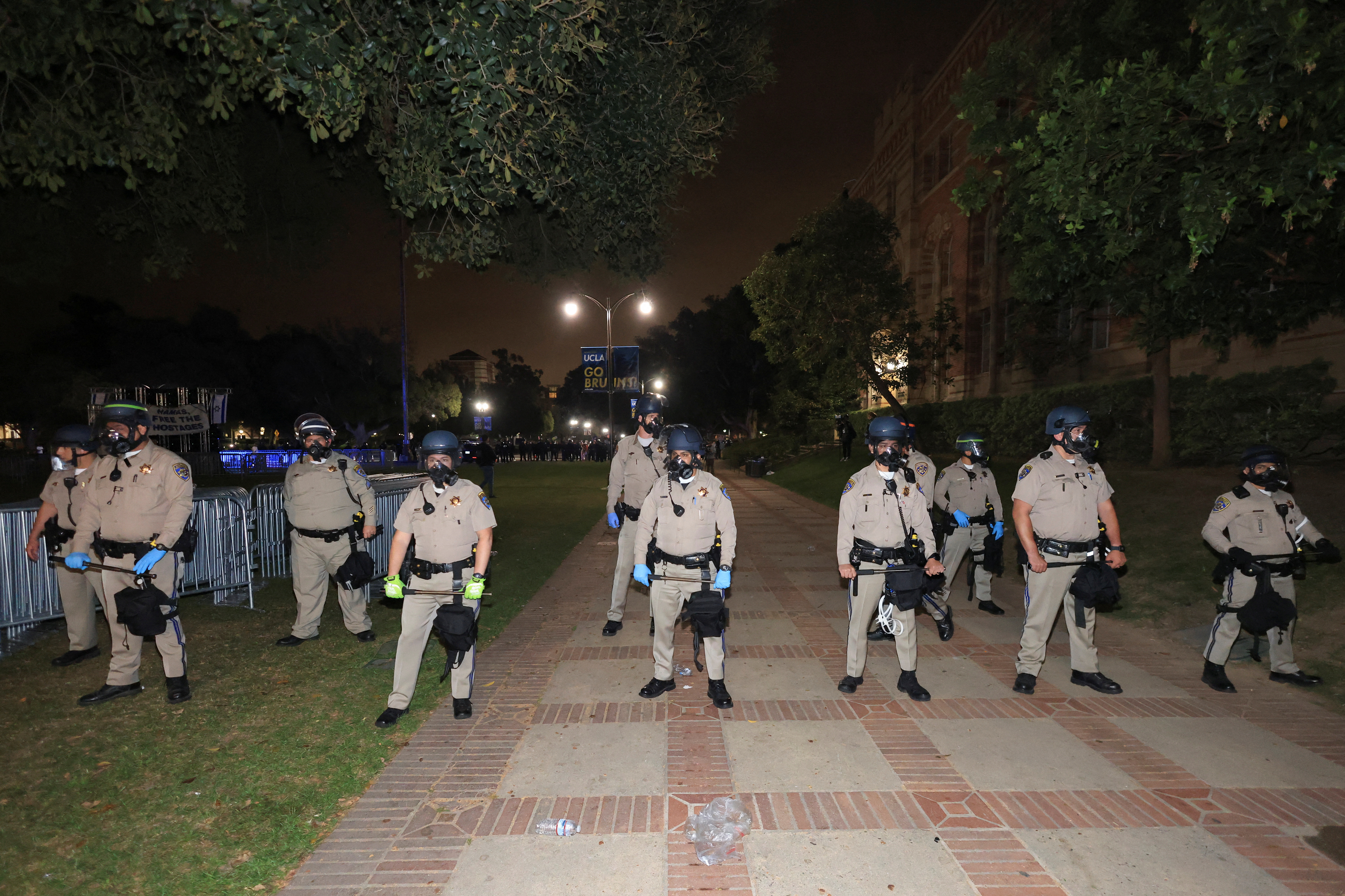 Protests amid ongoing conflict between Israel and Hamas, at UCLA in Los Angeles