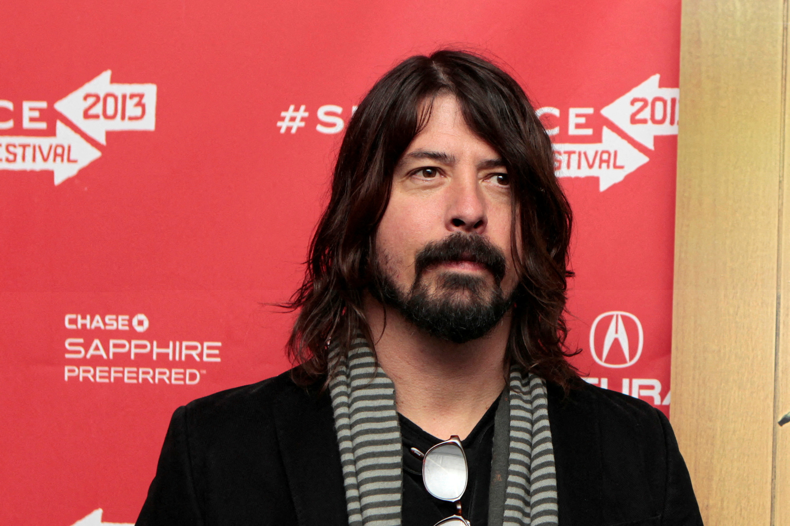 Musician Dave Grohl arrives for the premiere of 
